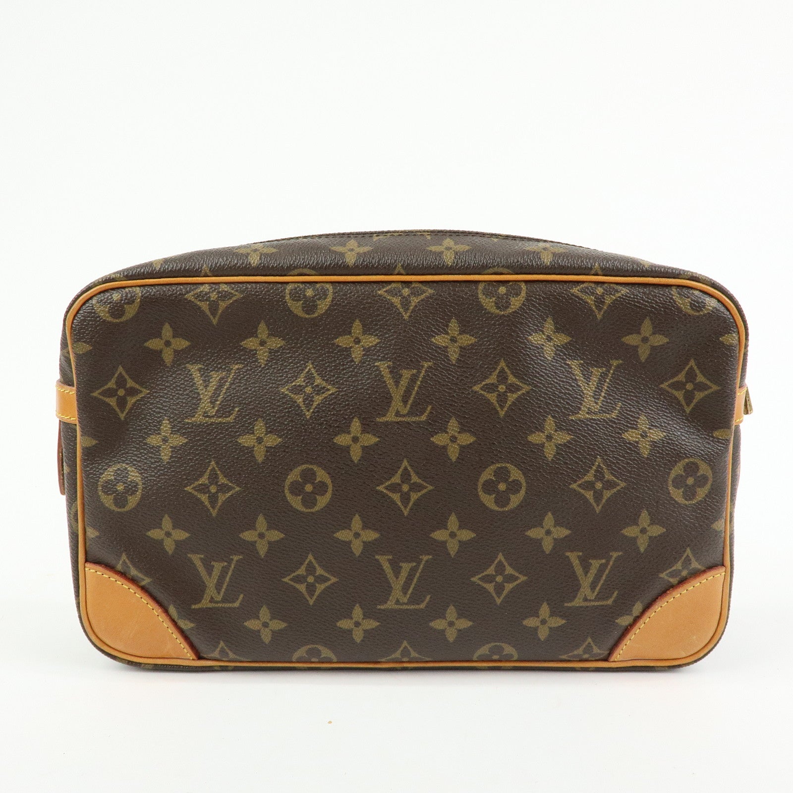 Louis Vuitton Monogram Compiegne 28 Pouch Clutch Bag Brown M51845
