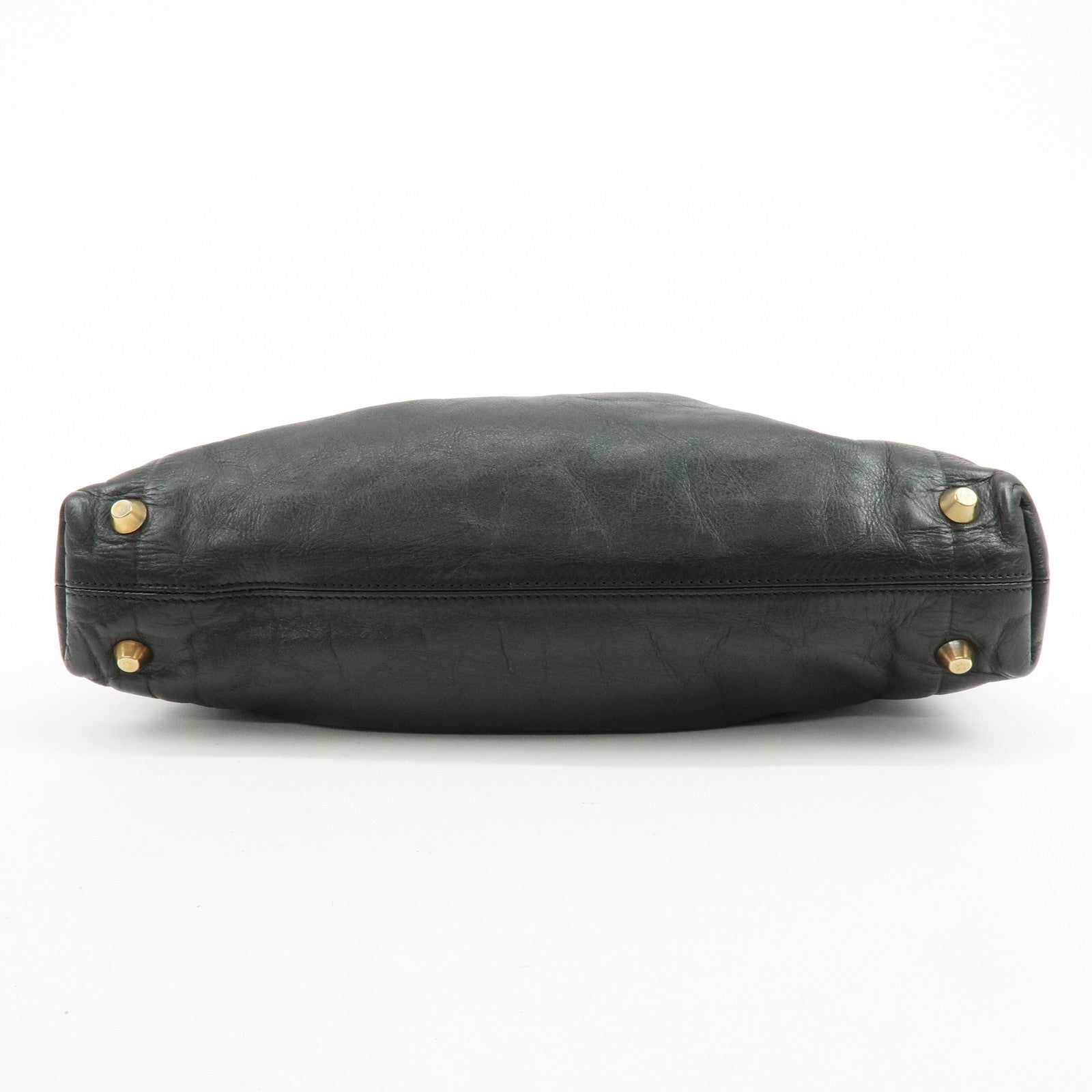 Chloe Victoria Leather 2Way Bag Shoulder Bag Black