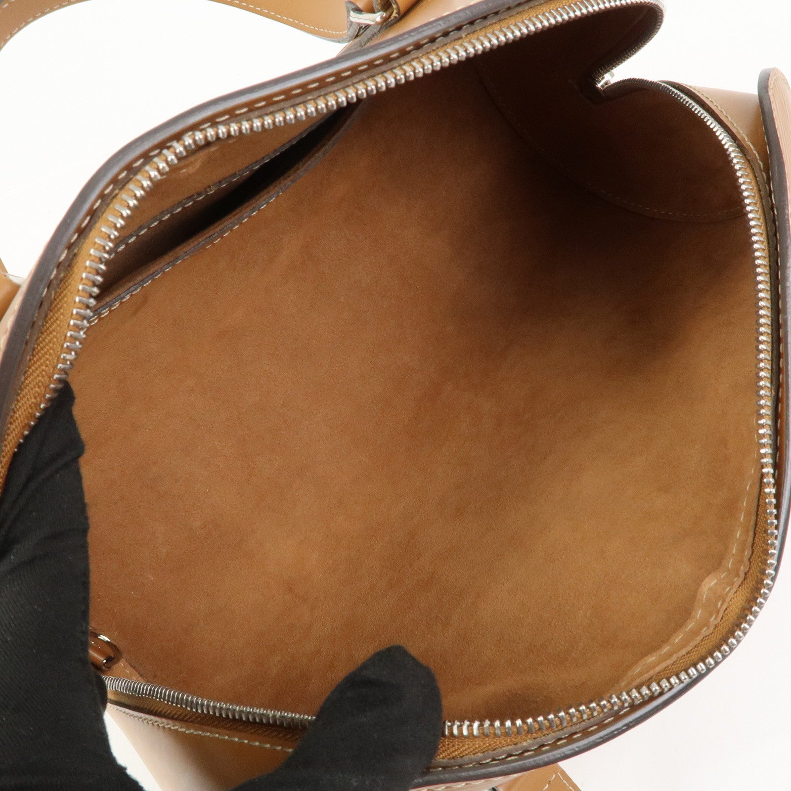 Louis Vuitton Epi Soufflot Hand Bag Shoulder Bag Zipang Gold M52228