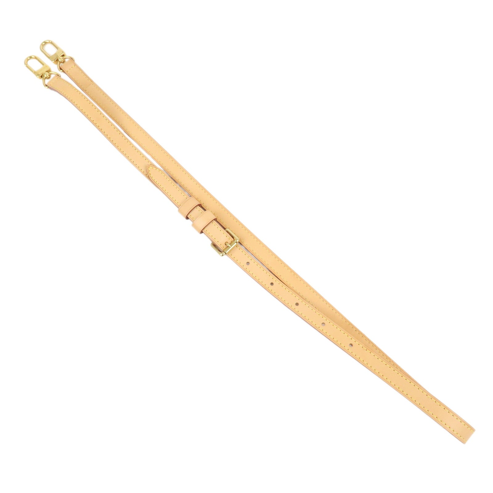 Louis Vuitton Leather Shoulder Strap 120cm 1.6cm Adjustable Natural J52312