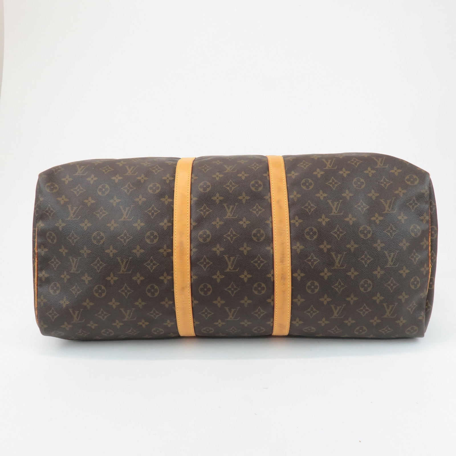 Louis Vuitton Monogram Keep All 60 Boston Bag Hand Bag Brown M41422 Used