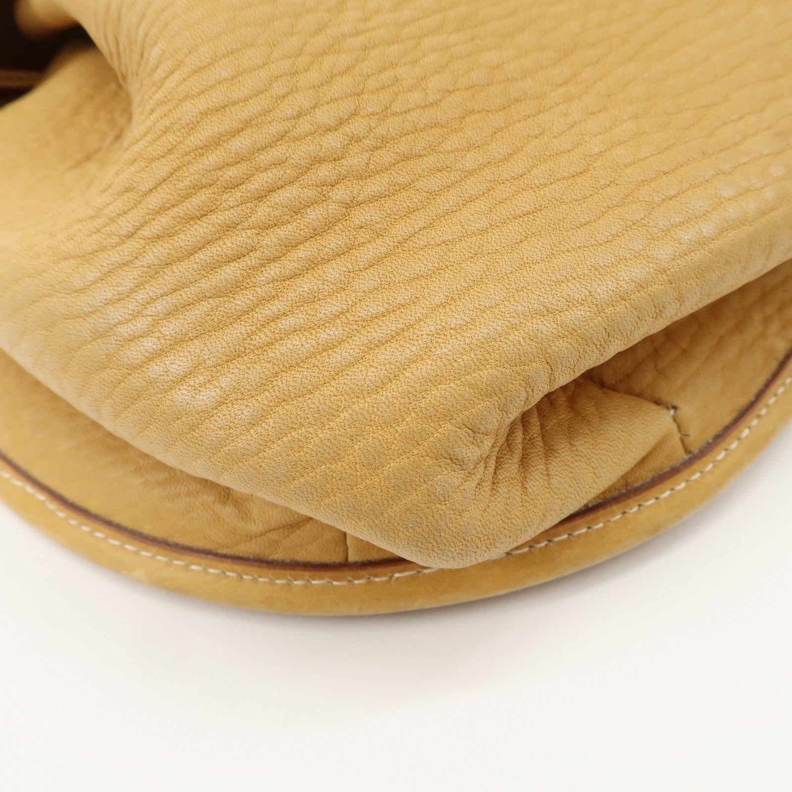 HERMES Fjord Leather Shoulder Bag OI Stamped Light Brown