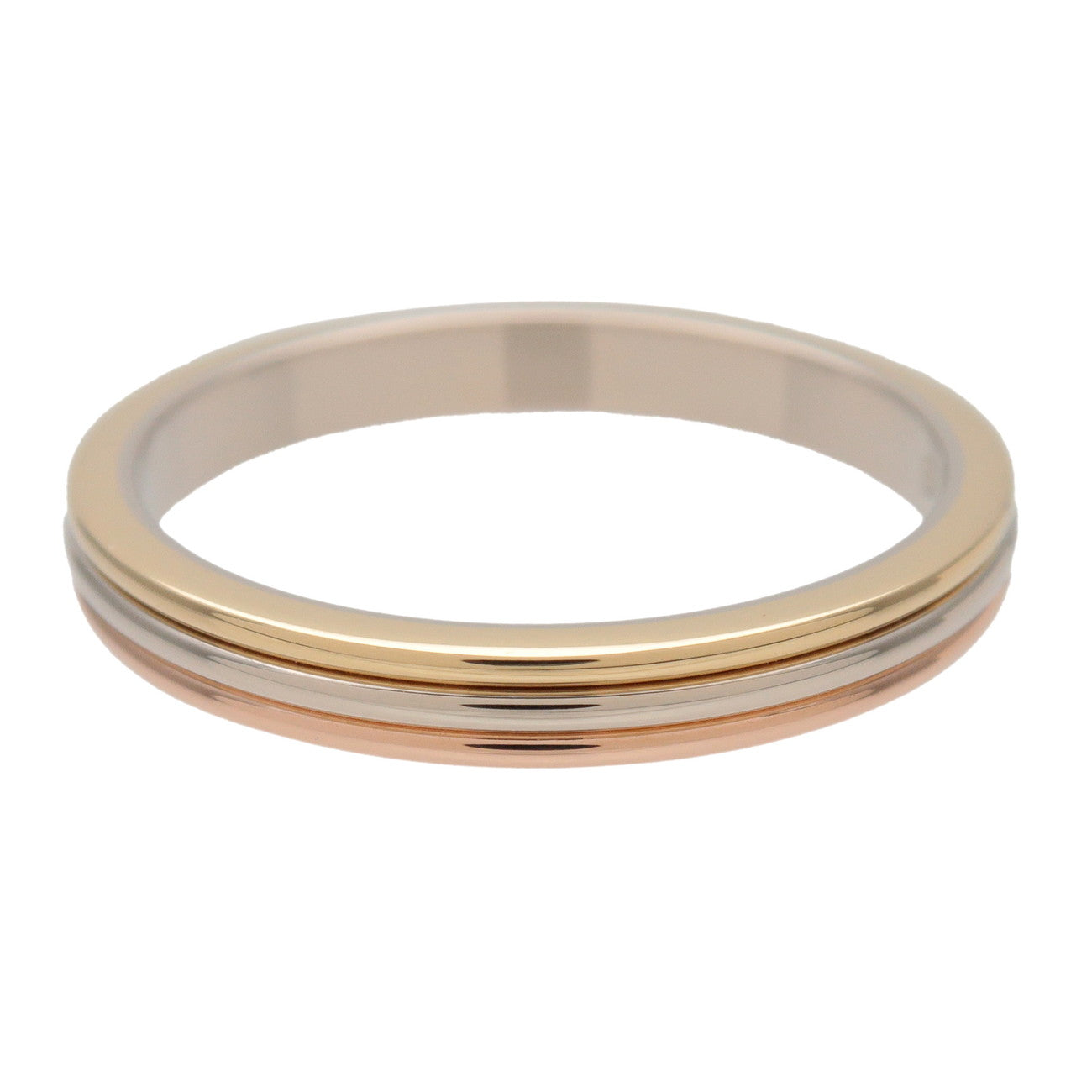 Cartier Vendome Three Color Ring #59 K18 750YG/PG/WG US8.5-9 EU59