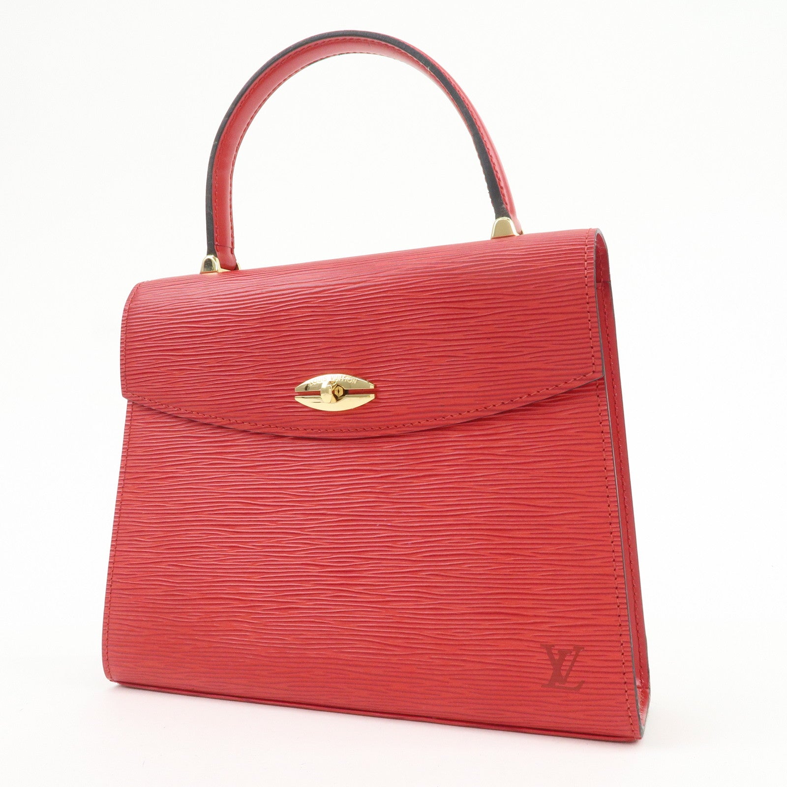Louis Vuitton Epi Leather Marceau Hand Bag Castilian Red M52377