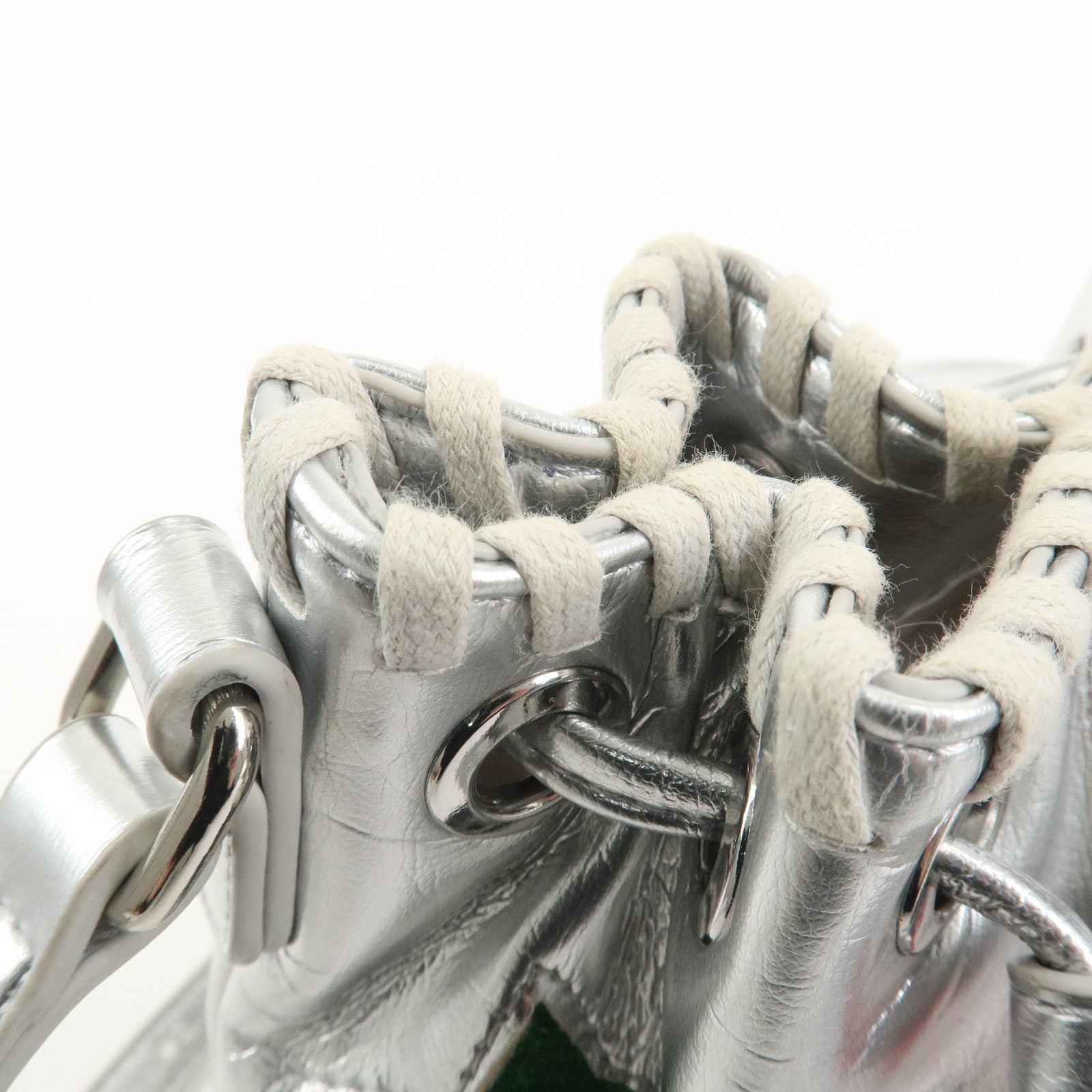 STELLA MCCARTNEY Imitation leather Shoulder Bag Silver Star Motif