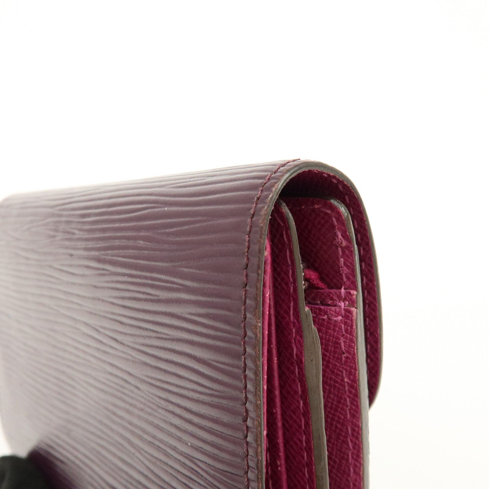 Louis Vuitton Epi Portefeuille Joy Leather Wallet Cassis M6658K