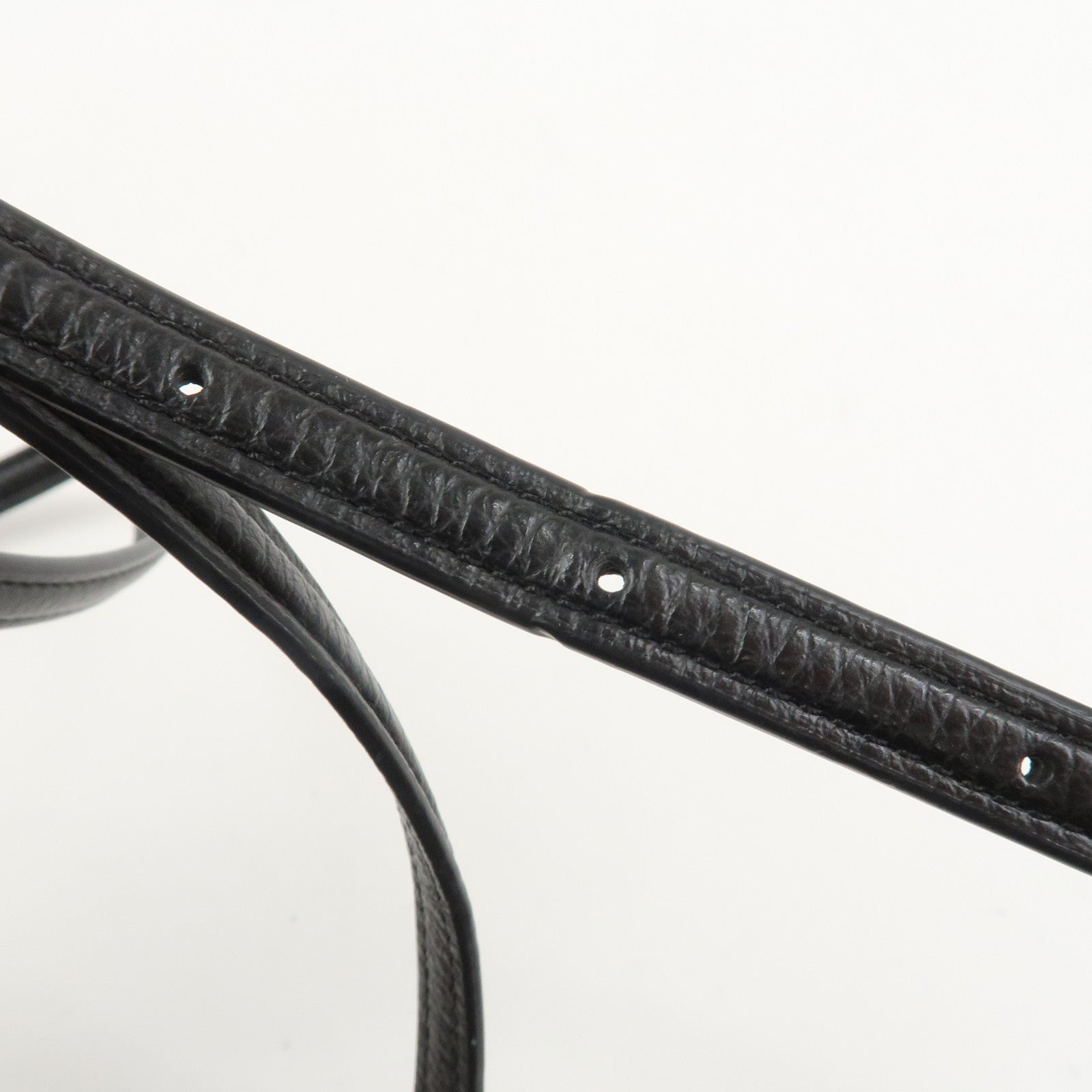 COACH Logo Leather Shoulder Bag Crossbody Bag Black