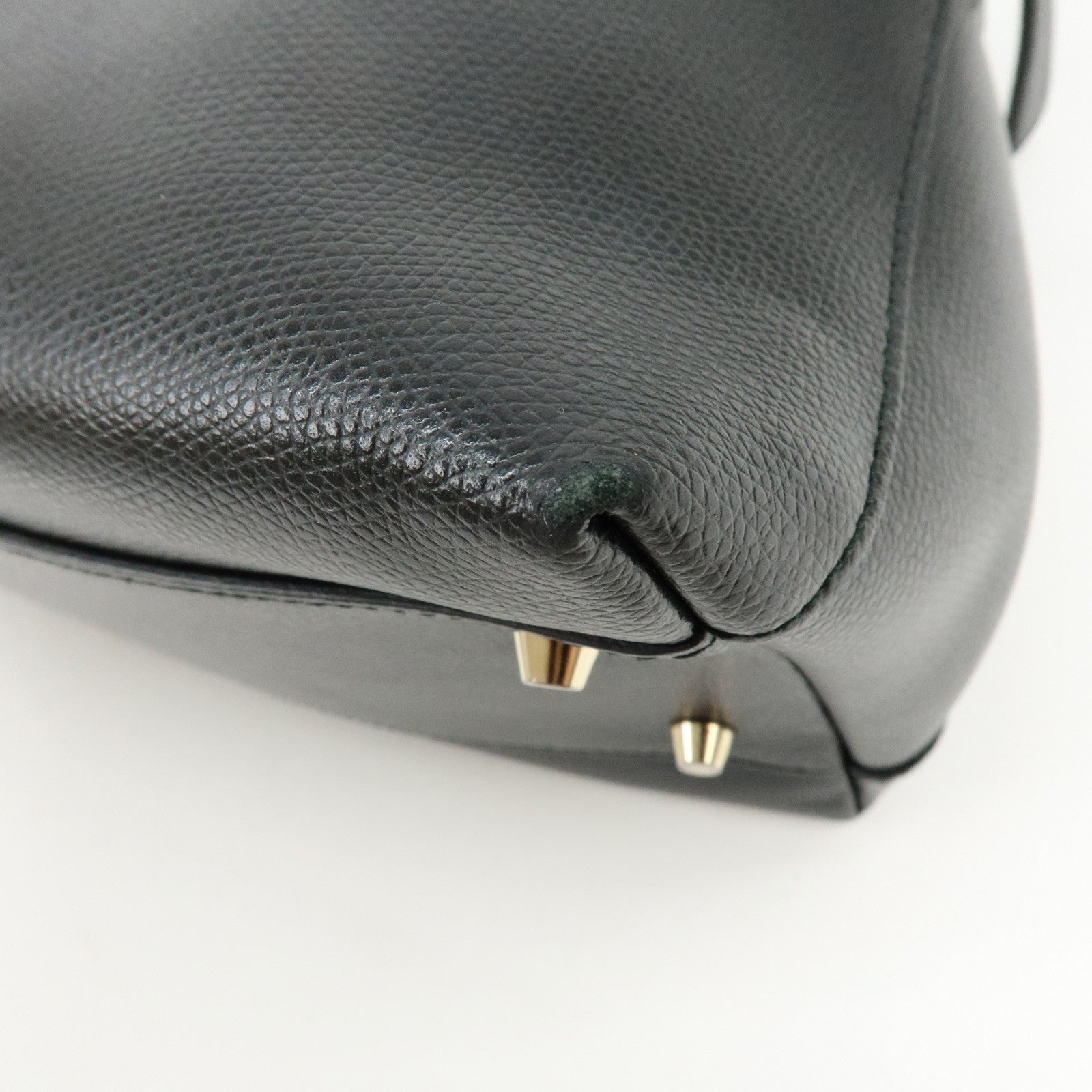 FURLA Set of 2 Leather 2Way Bag Hand Bag Shoulder Bag Black Blue