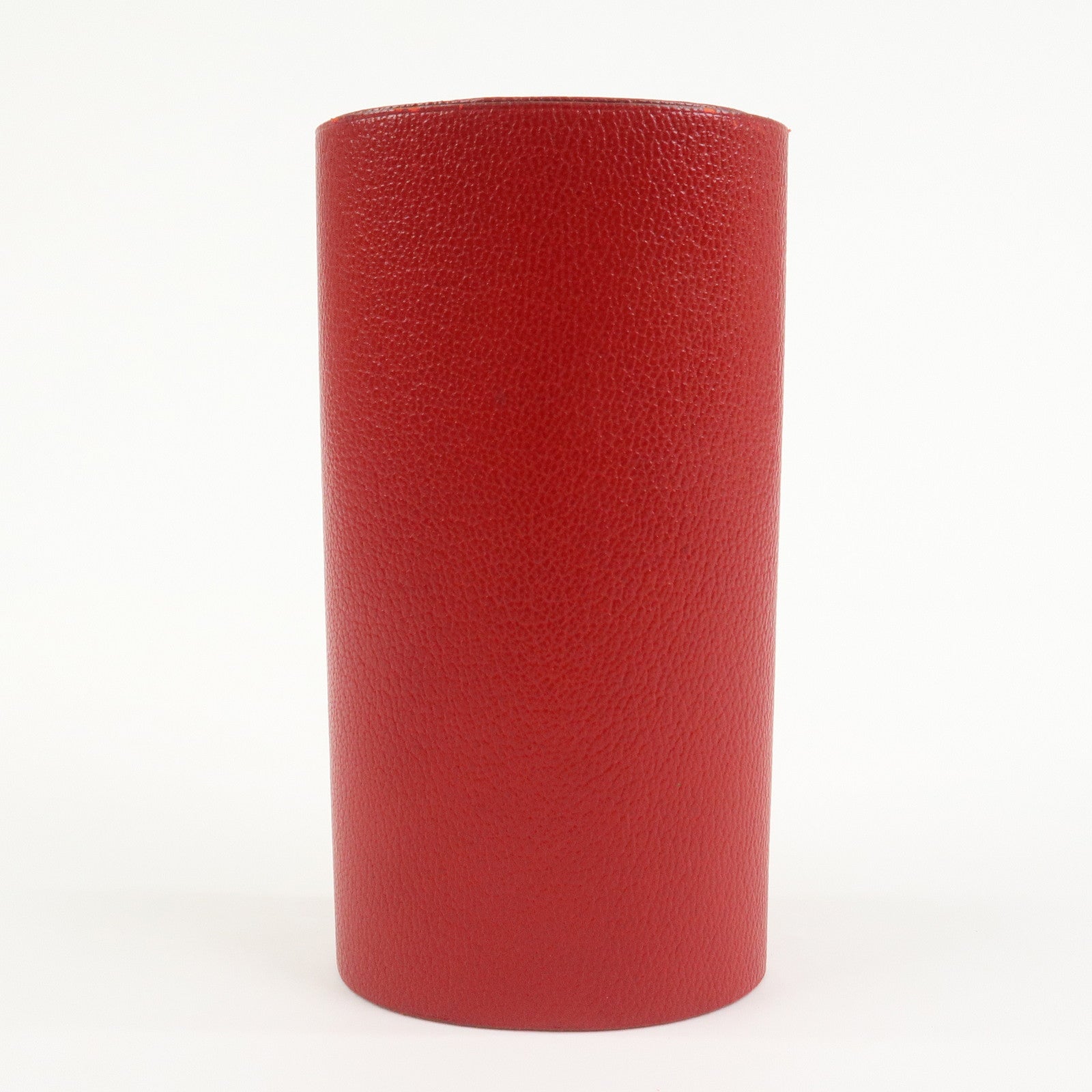 HERMES Cahier Rouleaul Leather Notebook Cover Red