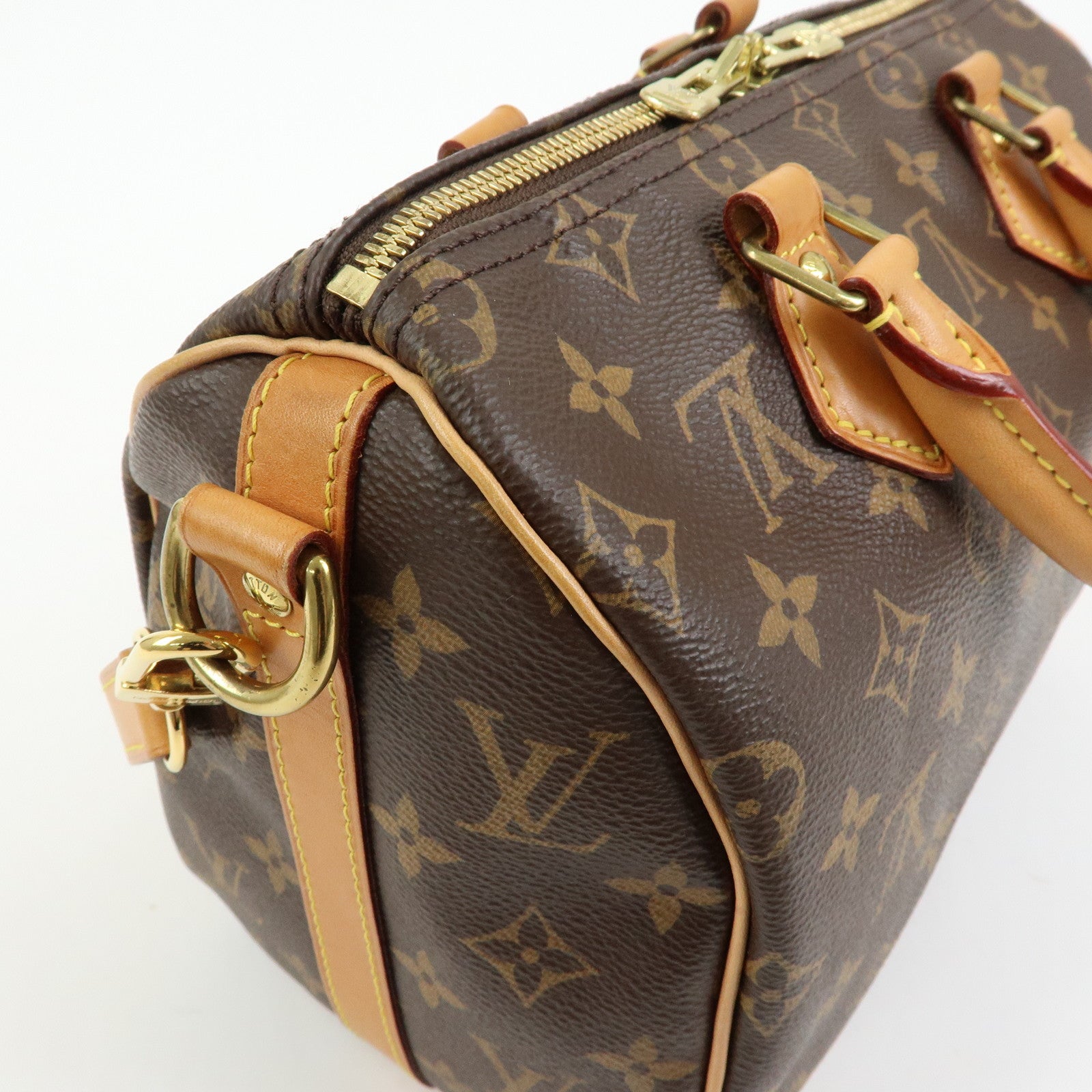 Louis Vuitton Monogram Speedy Bandouliere 25 Brown M41113