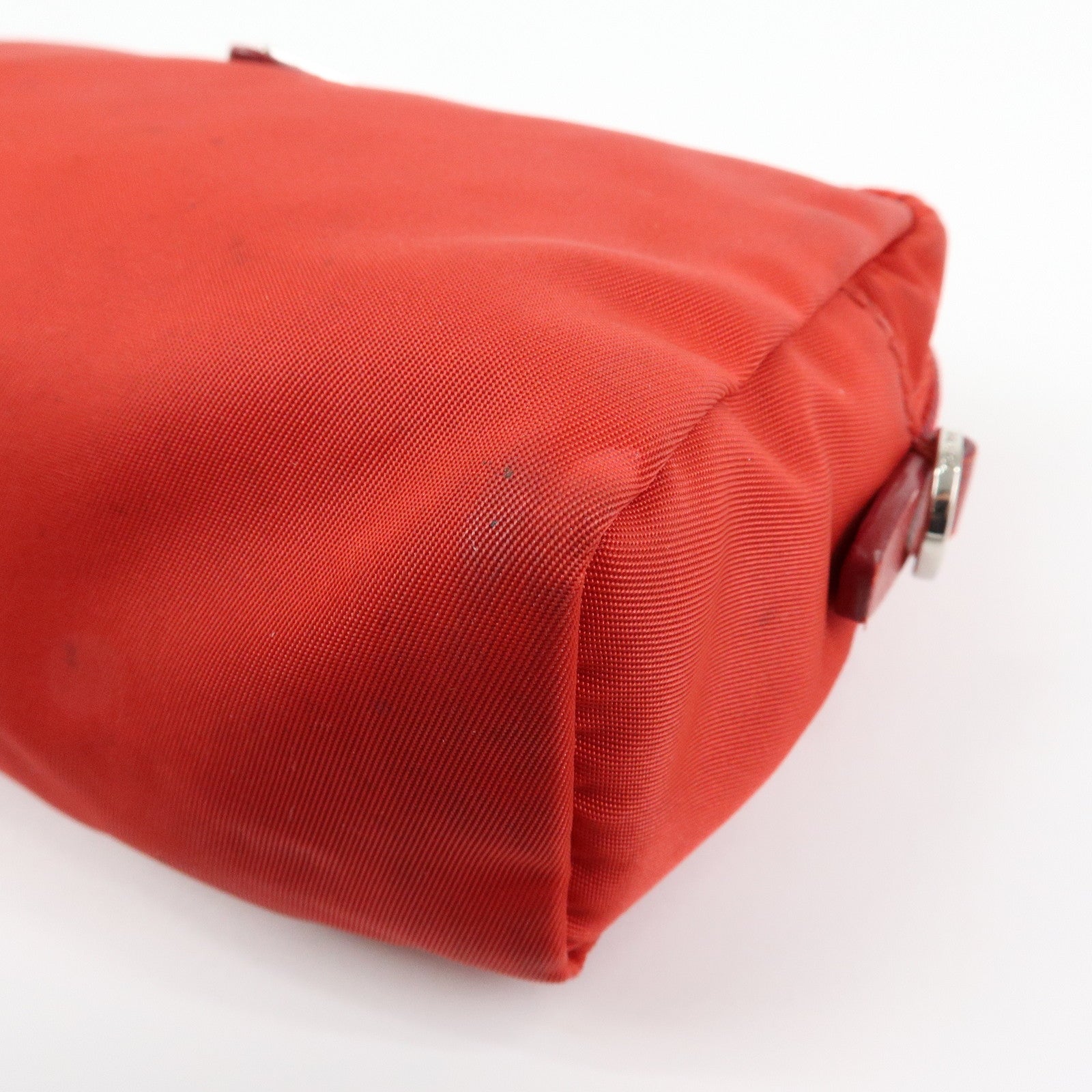 PRADA Triangle Logo Set of 3 Wallet Pouch Black Brown Red