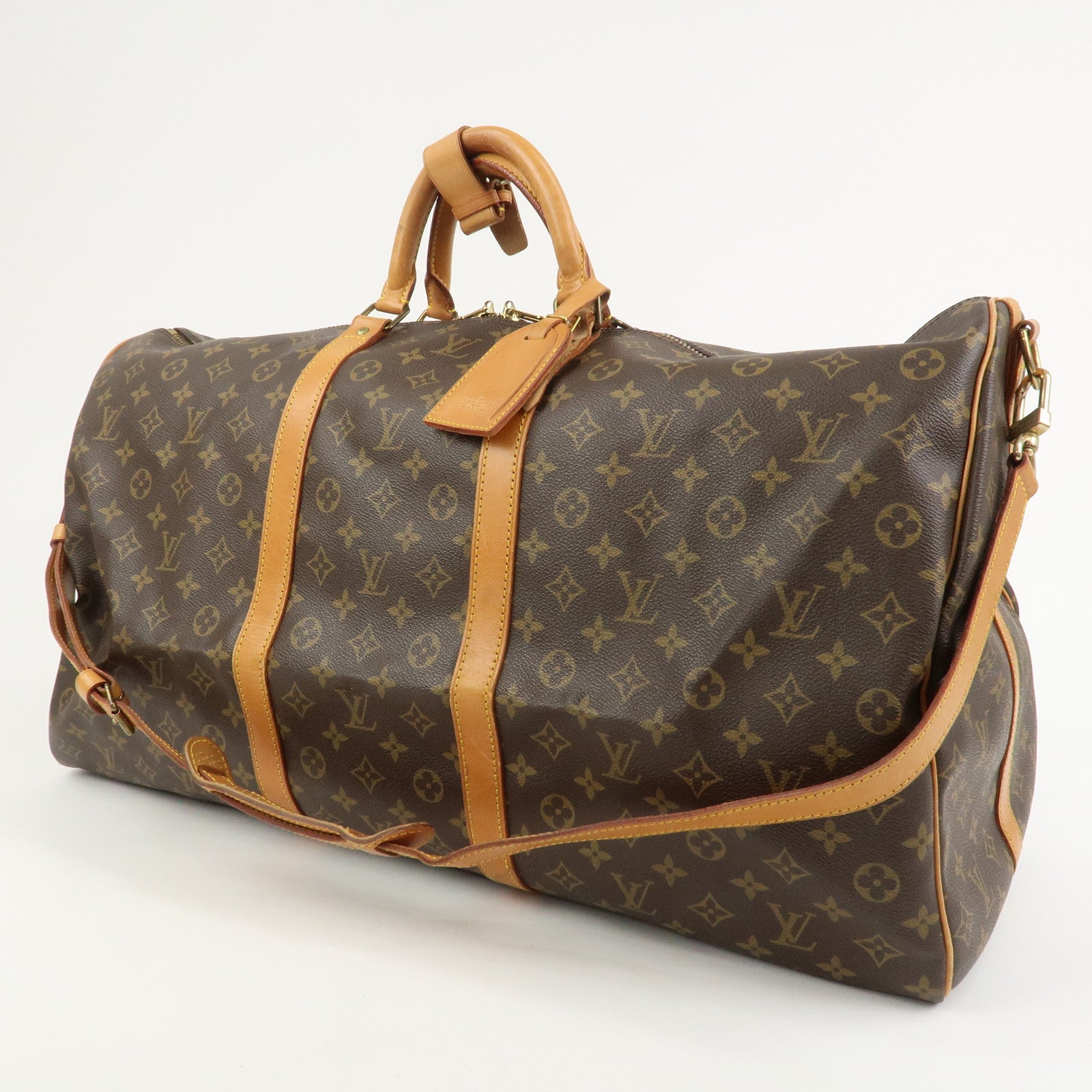 Louis Vuitton Monogram Keep All Bandouliere 60 Boston Bag M41412
