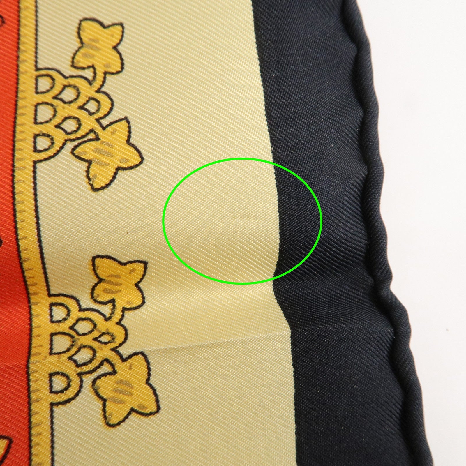 HERMES Carre 90 Silk 100% Scarf  Brins d'or Black Red