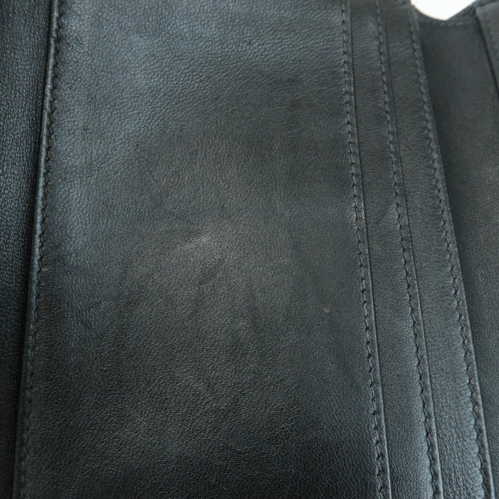 CHANEL COCO Mark Caviarskin Compact Wallet Flap Wallet Black