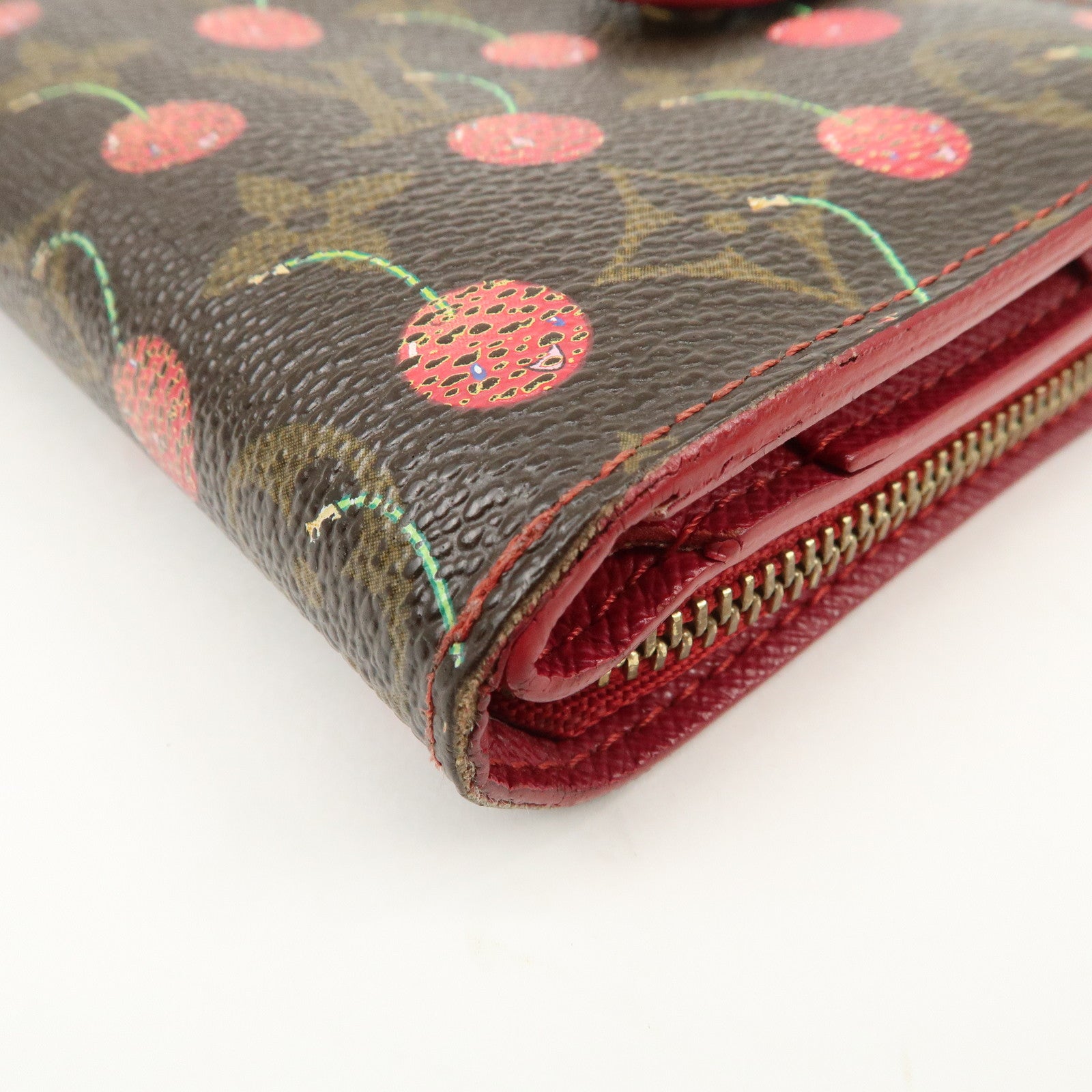 Louis Vuitton Monogram Cherry Compact Zip Bi-fold Wallet M95005