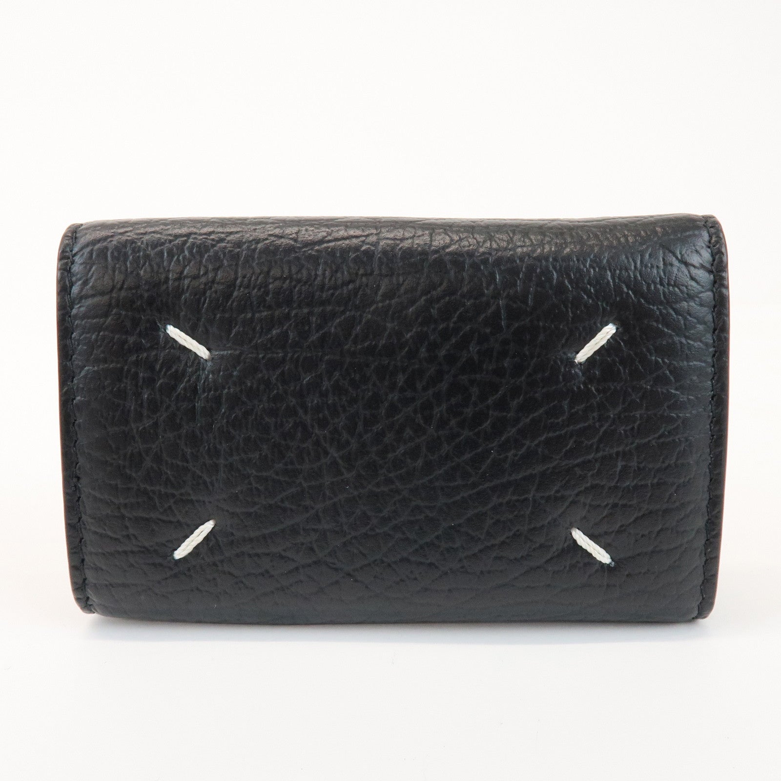 Maison Margiela Leather 6 hooks Key Case Key Holder Black