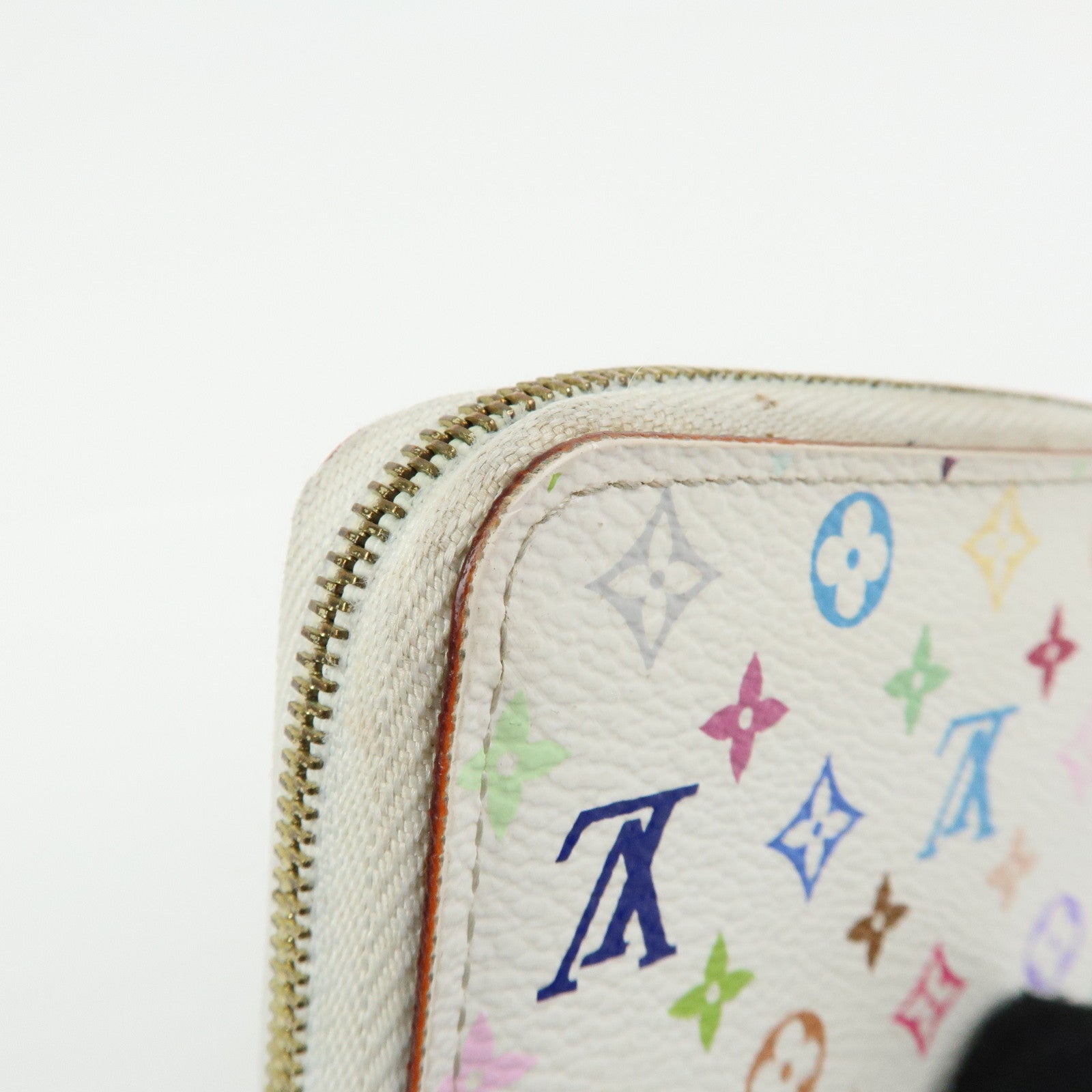 Louis Vuitton Monogram Multicolor Zippy Coin Purse Blanc M66548