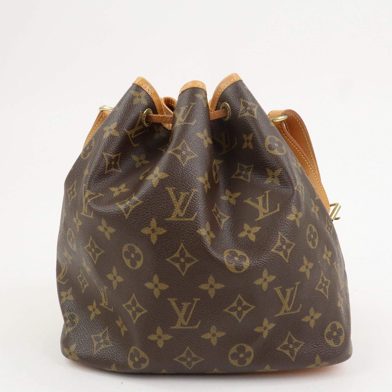 Louis Vuitton Monogram Canvas Petit Noe Shoulder Bag Brown M42226