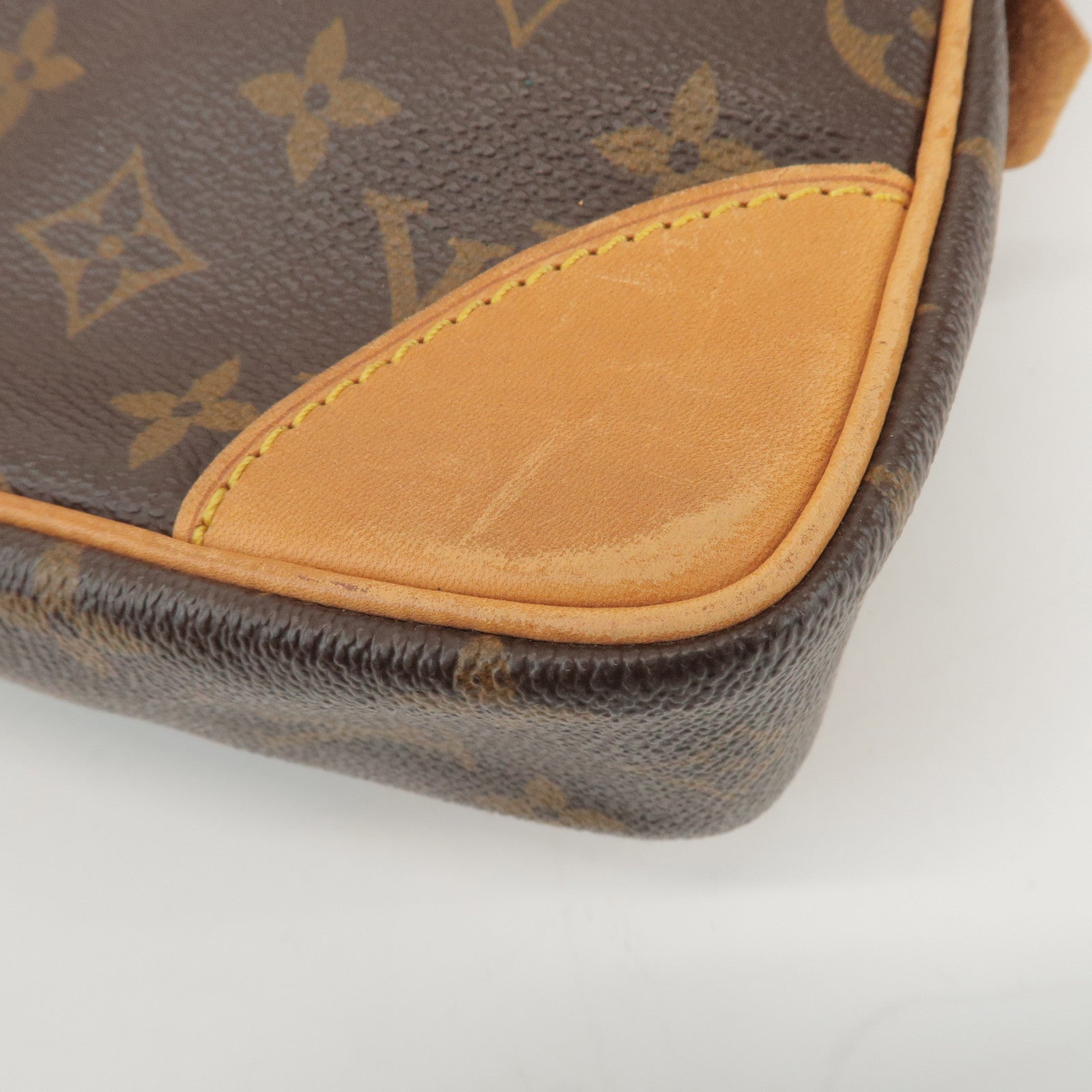 Louis Vuitton Monogram Porte Documents Voyage Bag Brown M53361