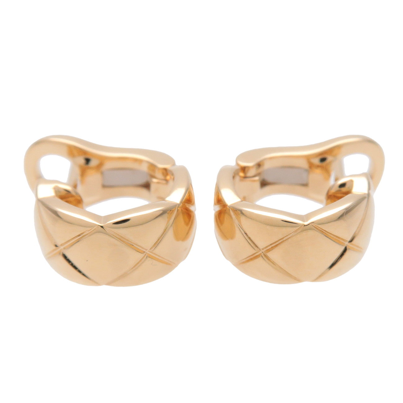 CHANEL COCO Crush Earrings K18 750YG Yellow Gold J11134