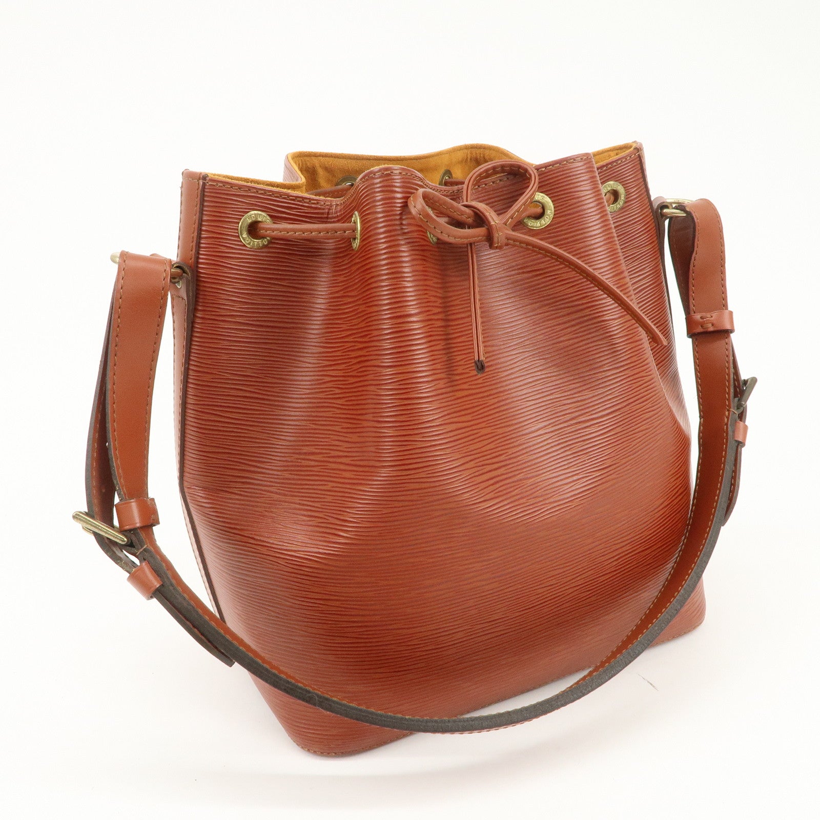 Louis Vuitton Epi Petit Noe Shoulder Bag Kenya Brown M44103