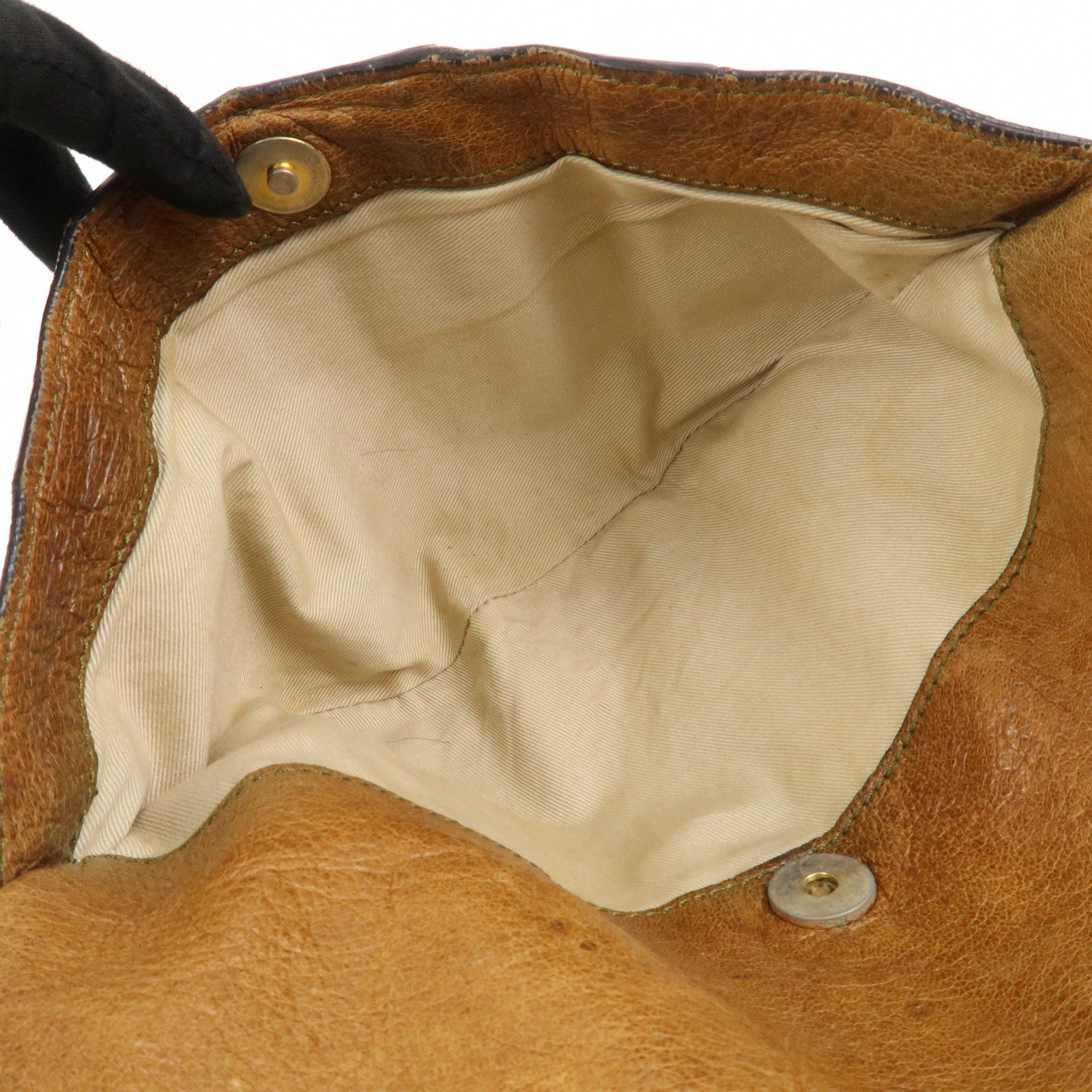 Chloe Leather Heloise Shoulder Bag Hand Bag Brown