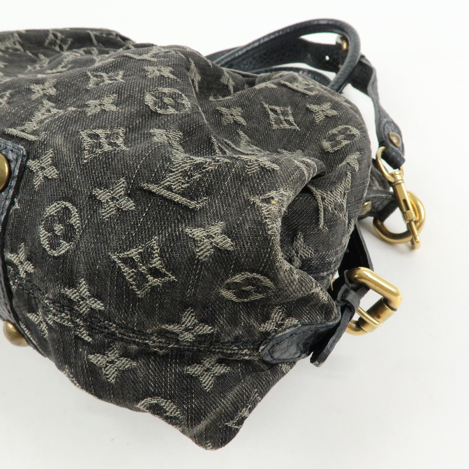 Louis Vuitton Monogram Denim Neo Cabby MM 2Way Bag Noir M95351