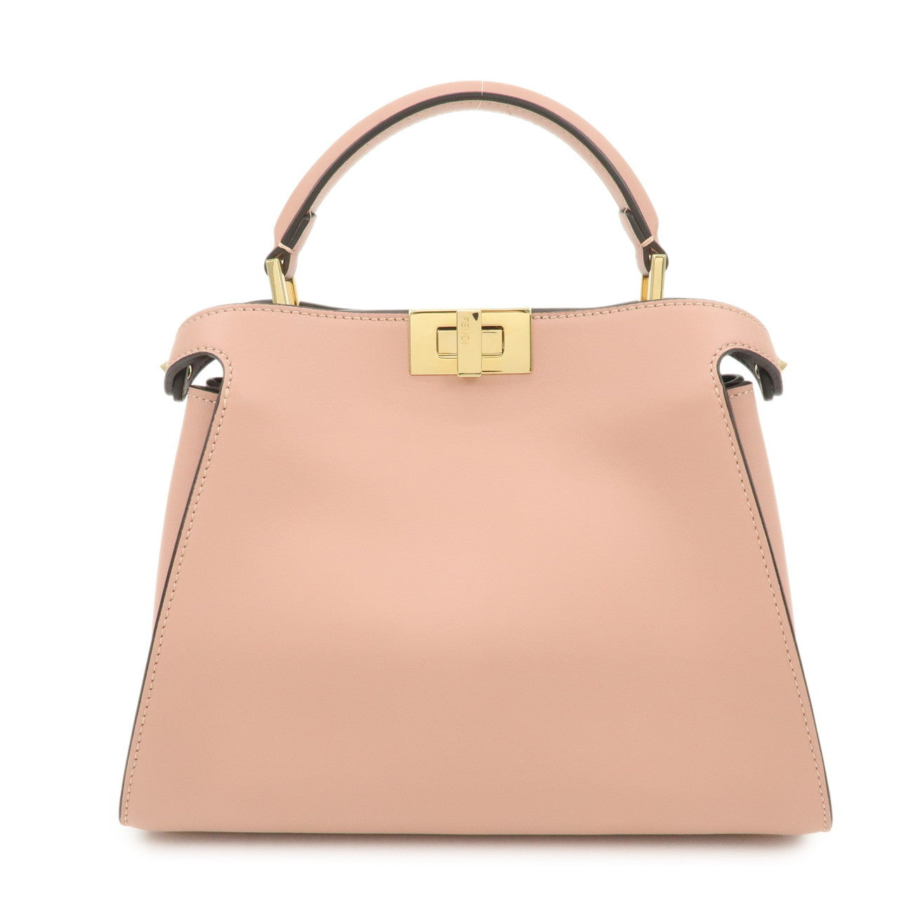 FENDI Peekaboo Iconic Essentially Leather 2Way Bag Pink 8BN302