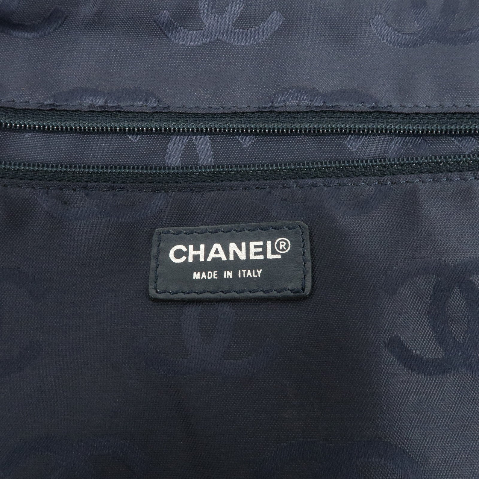 CHANEL COCO Mark Denim Boston Bag Hand Bag Travel Bag Blue
