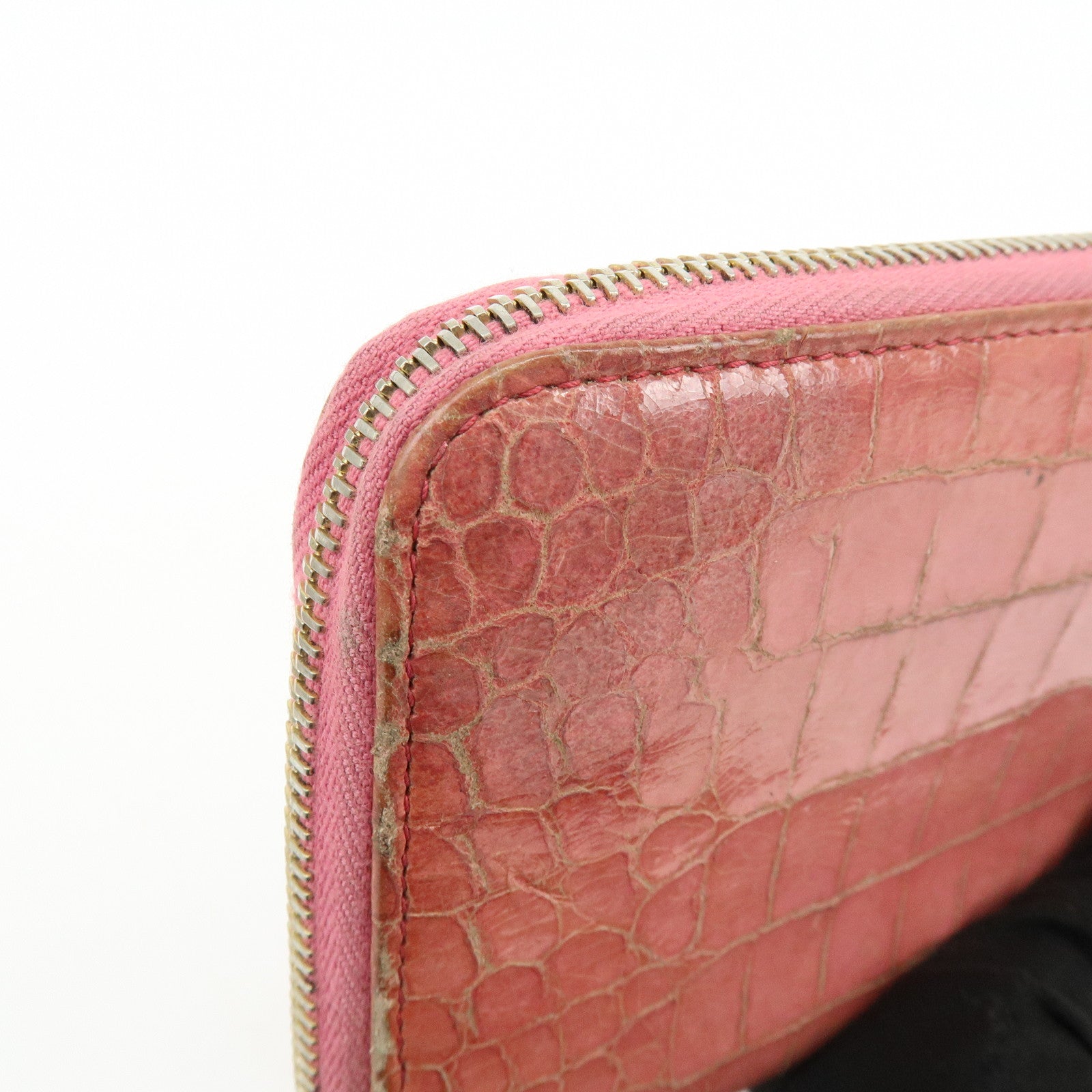 MIU MIU Set of 3 Leather Wallet Key Case Pink Black Light Brown