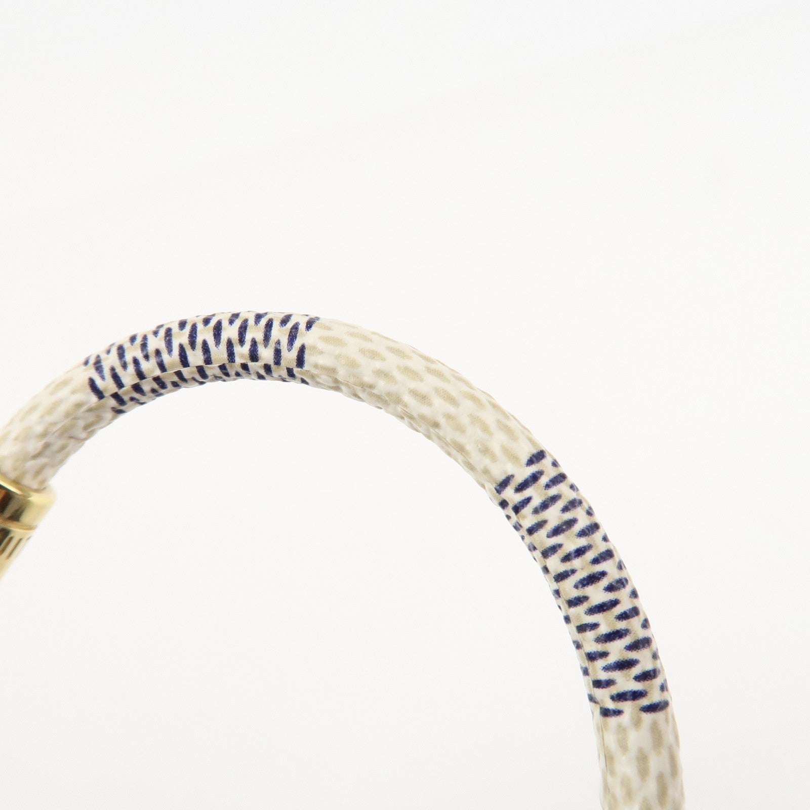 Louis Vuitton Damier Azur Canvas Bracelet Keep It Ivory M6607E Used