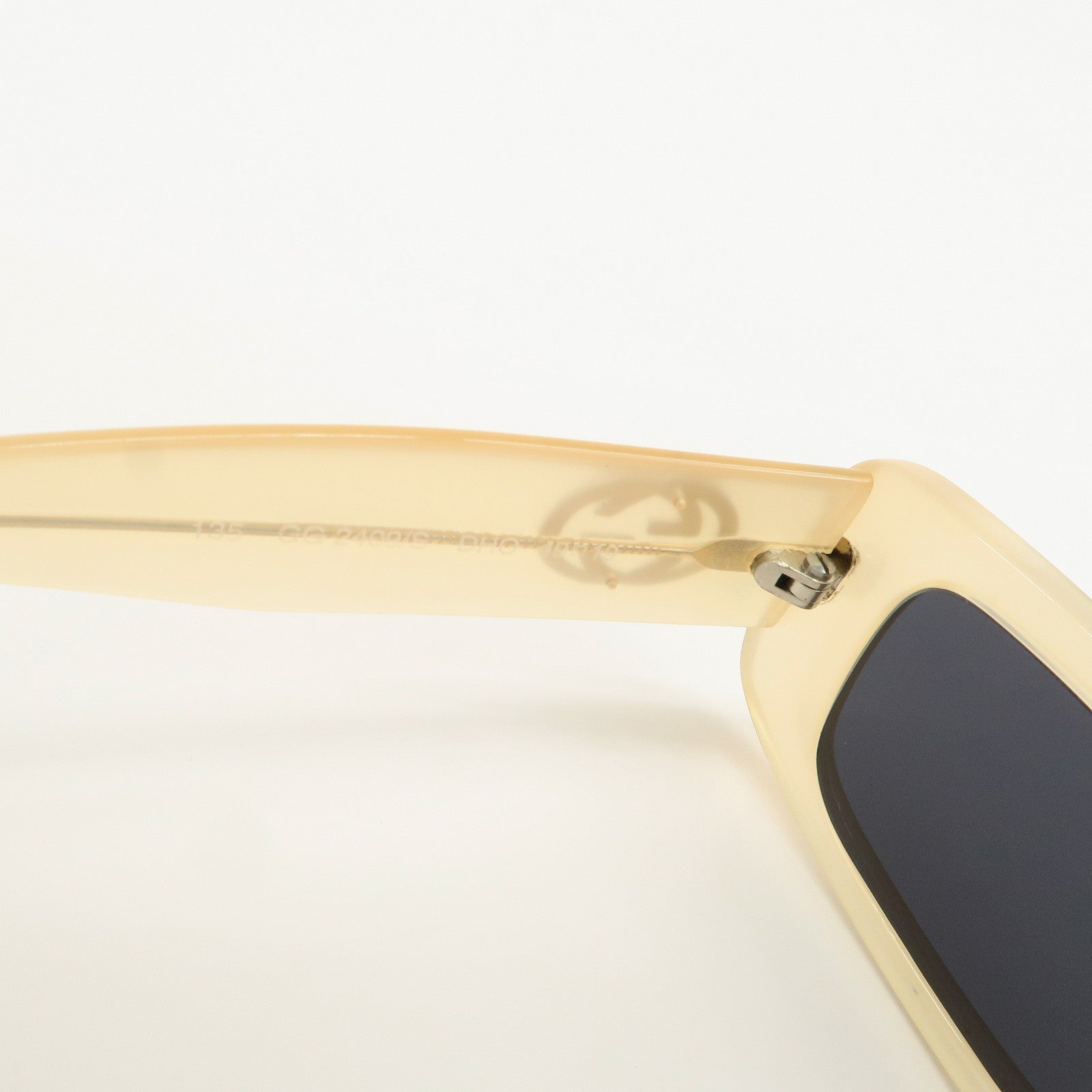 GUCCI Interlocking G Plastic Sunglasses Beige GG2409/S DHO 49□19