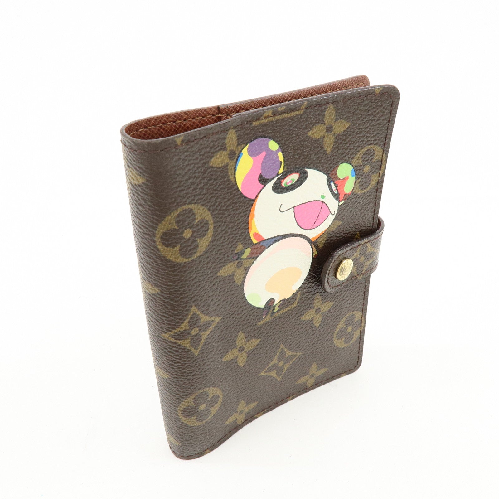 Louis Vuitton Monogram Panda Agenda PM Planner Cover Brown R20011