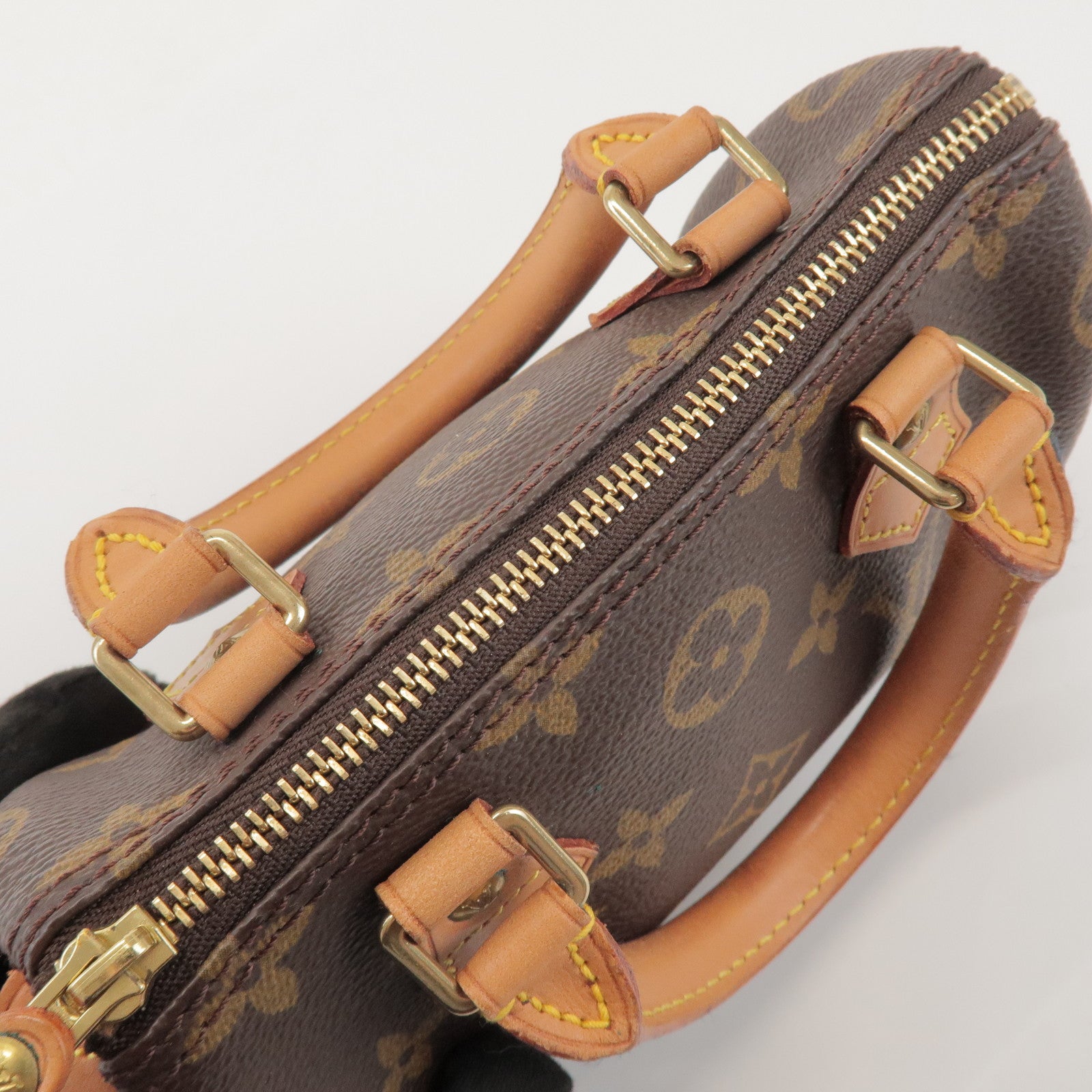 Louis Vuitton Monogram Mini Speedy Hand Bag & Shoulder Strap M41534