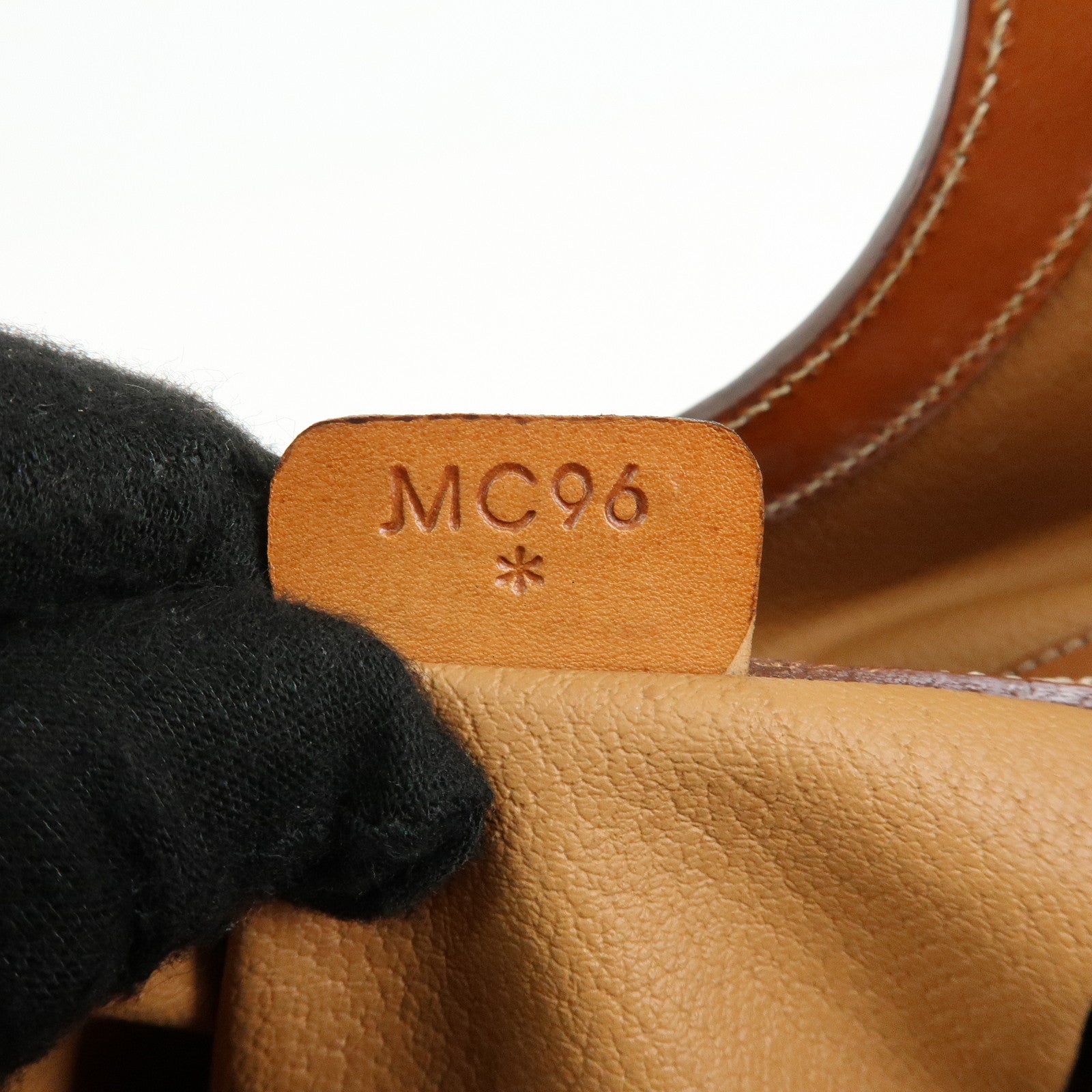 CELINE Macadam PVC Leather Hand Bag Tote Bag Brown