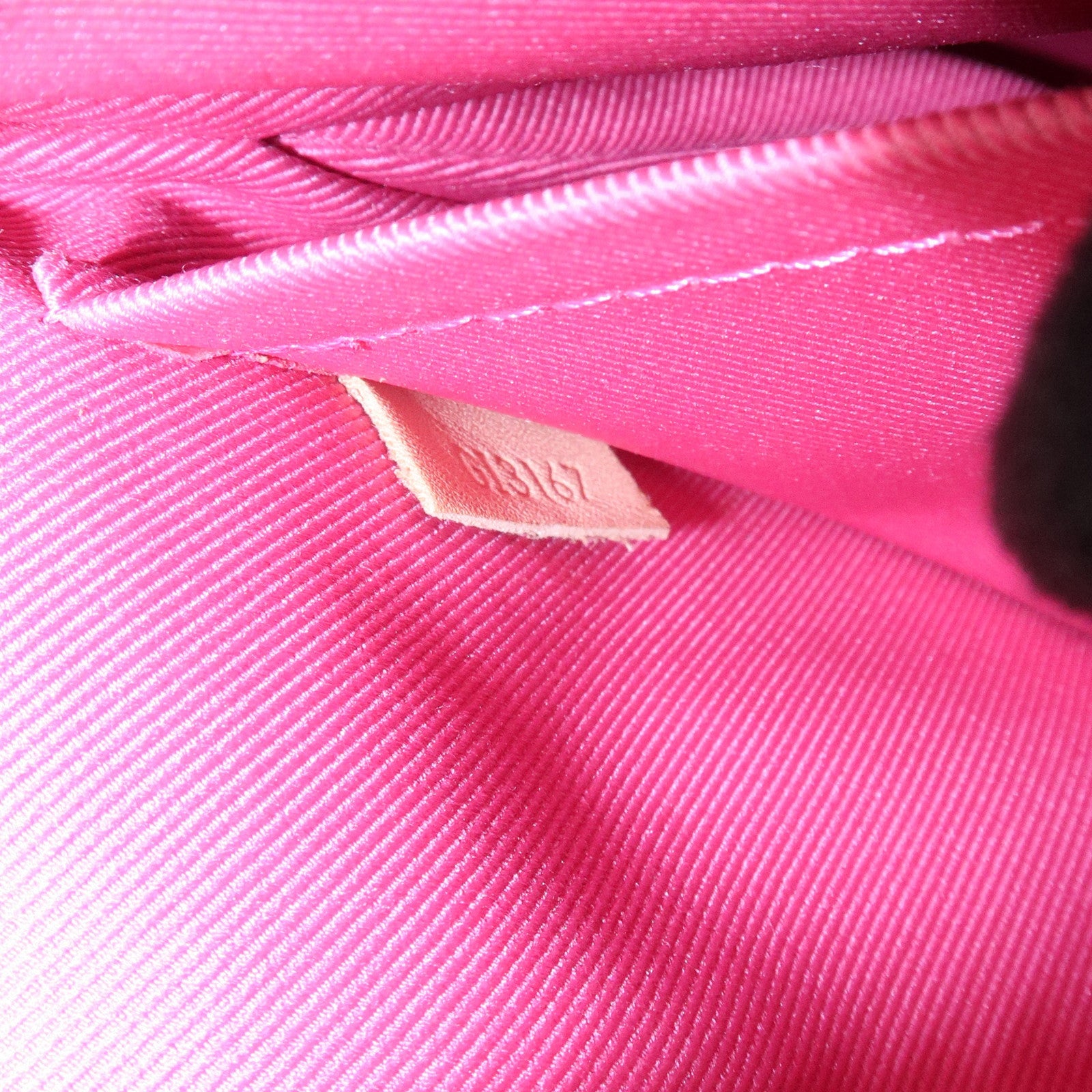 Louis Vuitton Monogram Canvas Lorette Shoulder Bag Hot Pink M44053