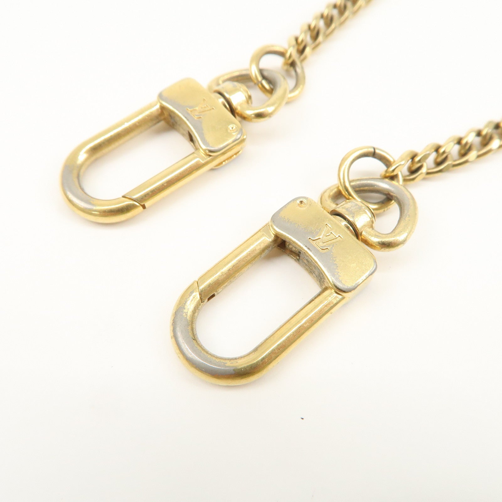 Louis Vuitton Porte Cles Swing Metal Bag Charm Key Chain Gold