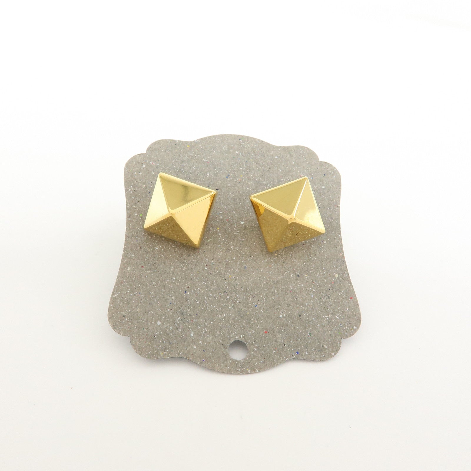 VALENTINO Metal Plastic Pearl Earrings Gold