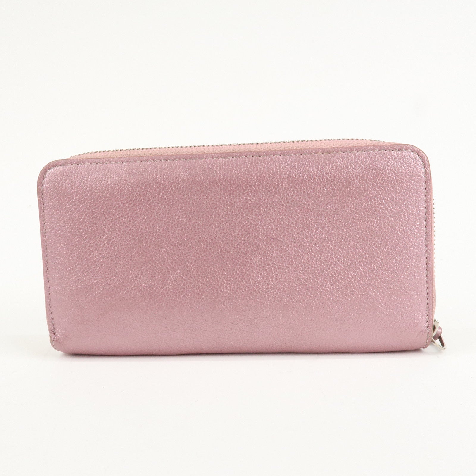 Louis Vuitton Calf Leather Zippy Lock Me Wallet Crystal Rose M69812 Used