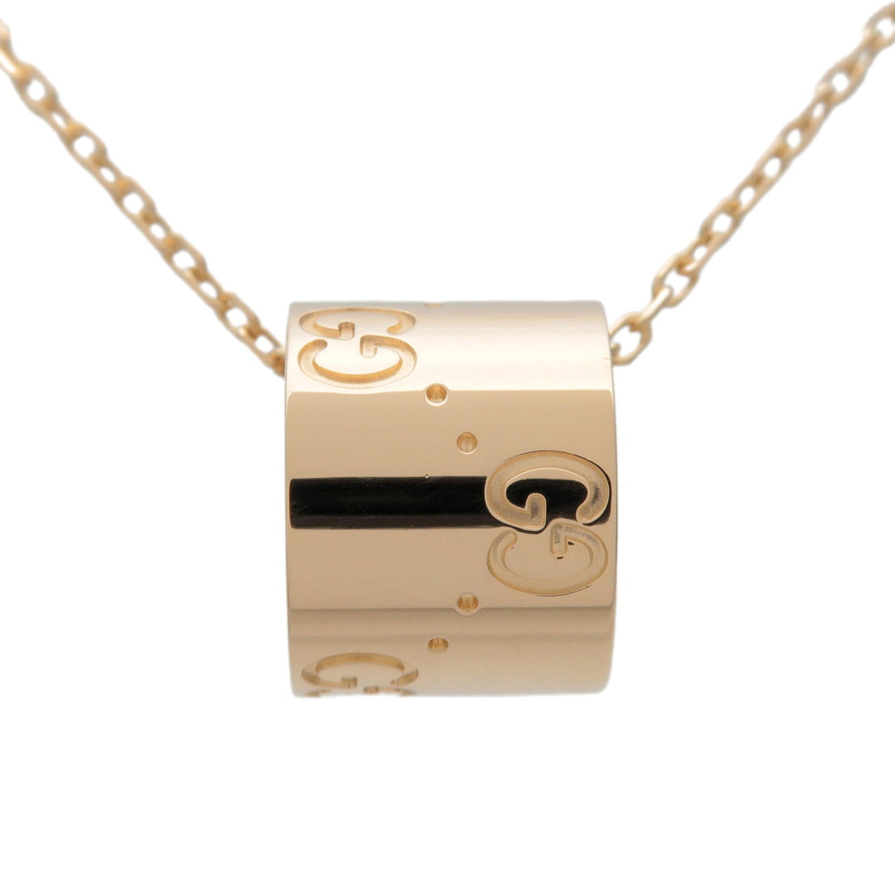 GUCCI Icon Necklace 750YG K18YG Yellow Gold