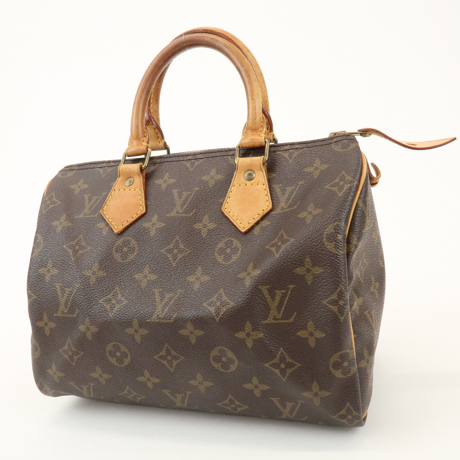 Louis Vuitton Monogram Speedy 25 Boston Bag Hand Bag Brown M41528