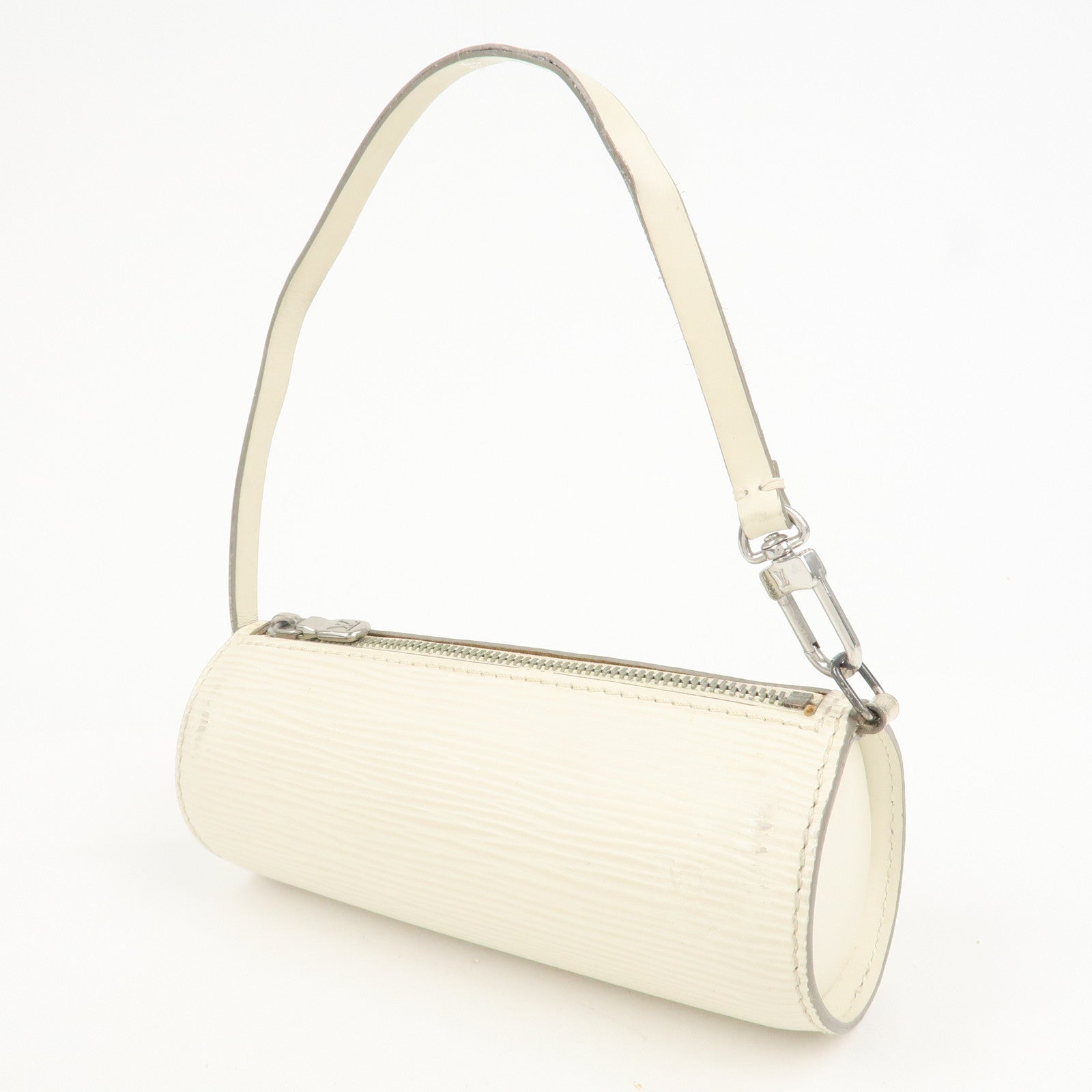 Louis Vuitton Epi Leather Mini Pouch For Soufflot Bag Yvoire White