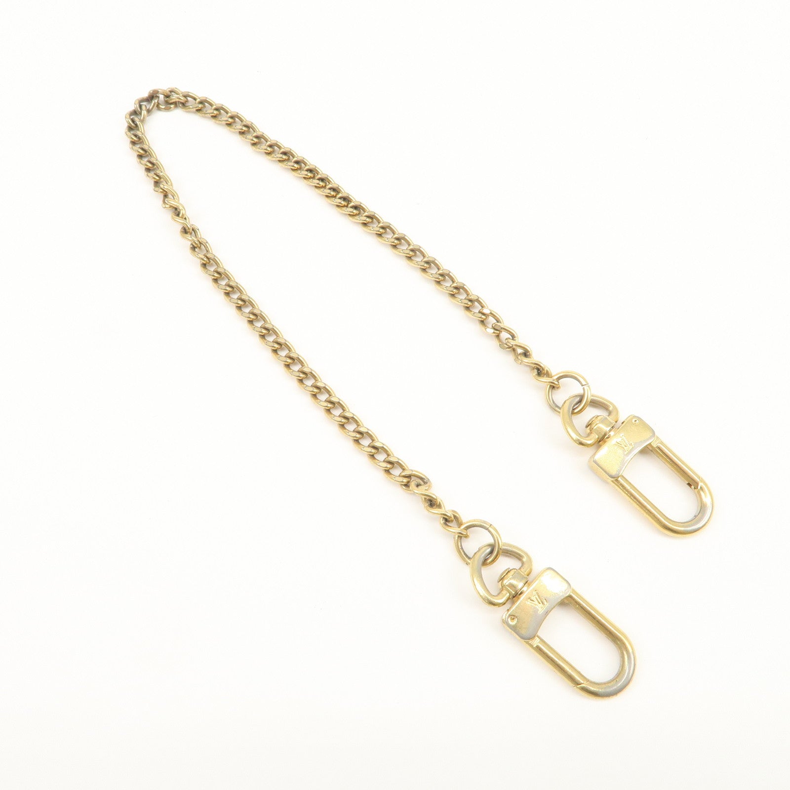 Louis Vuitton Porte Cles Swing Metal Bag Charm Key Chain Gold