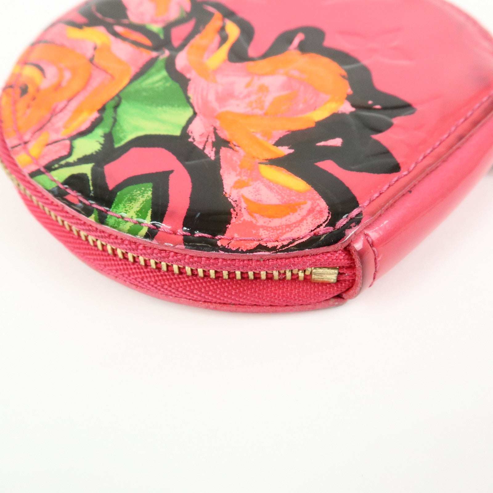 Louis Vuitton Monogram Vernis Porte Monnaie Chapeau Rose Pop M93690
