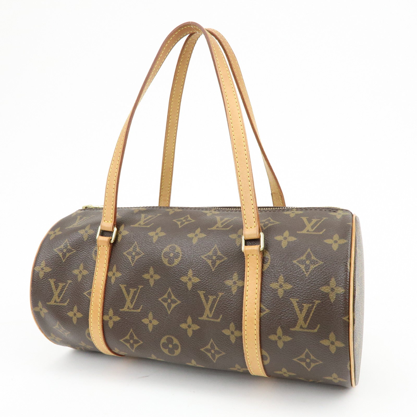 Louis Vuitton Monogram Papillon 30 Hand Bag Brown M51385