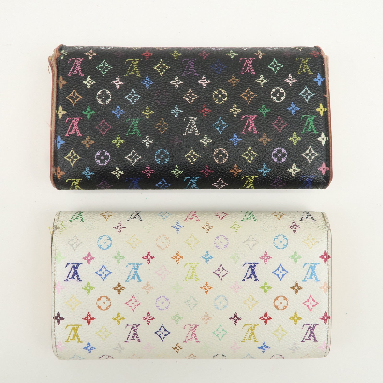 Louis Vuitton Monogram Set of 2 Long Wallets M61734 M60825