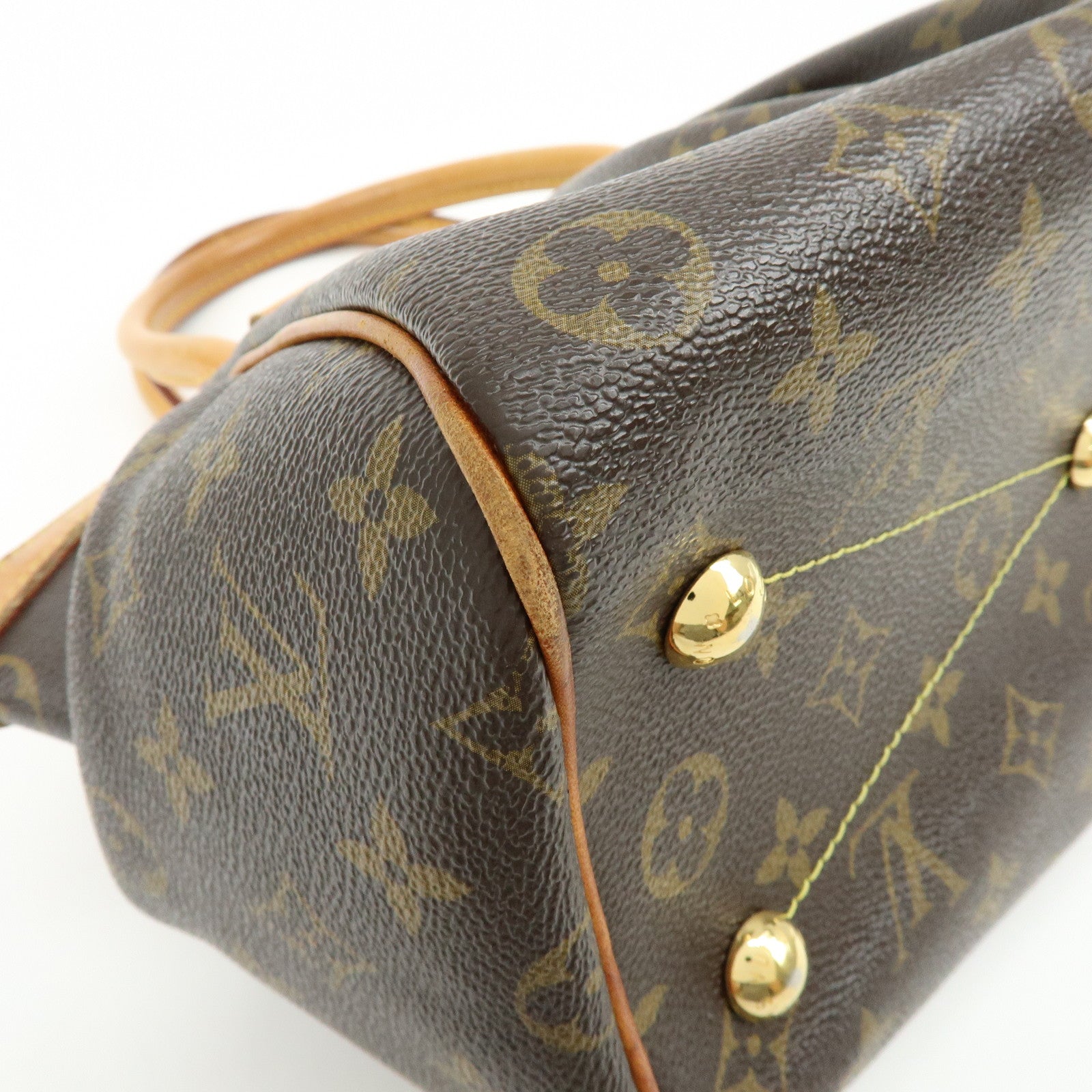Louis Vuitton Monogram Tivoli PM Hand Bag Shoulder Bag Brown M40143