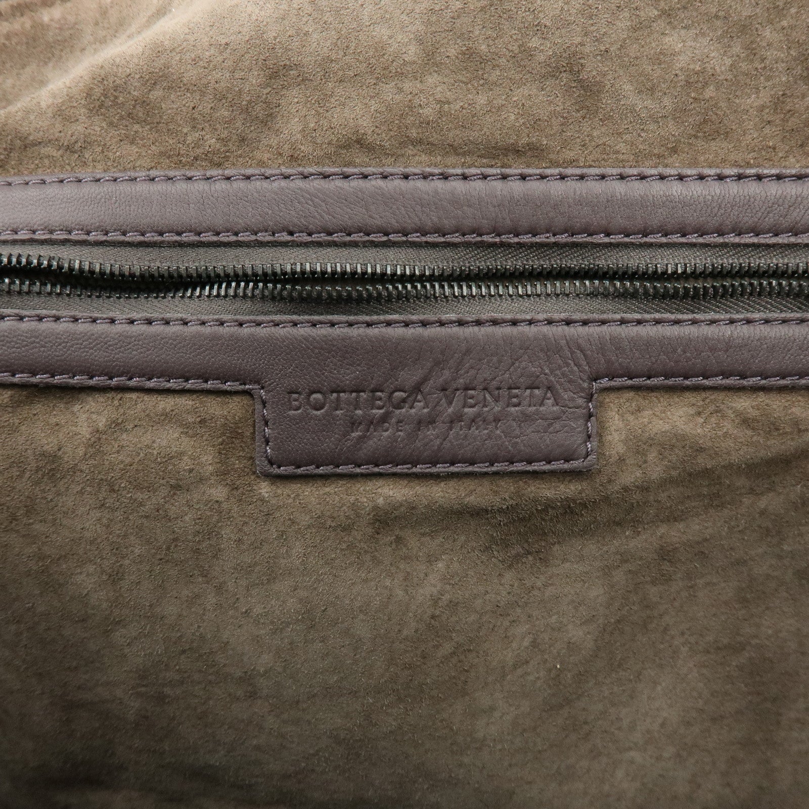 BOTTEGA VENETA Intrecciato Leather Shoulder Bag Brown 245355