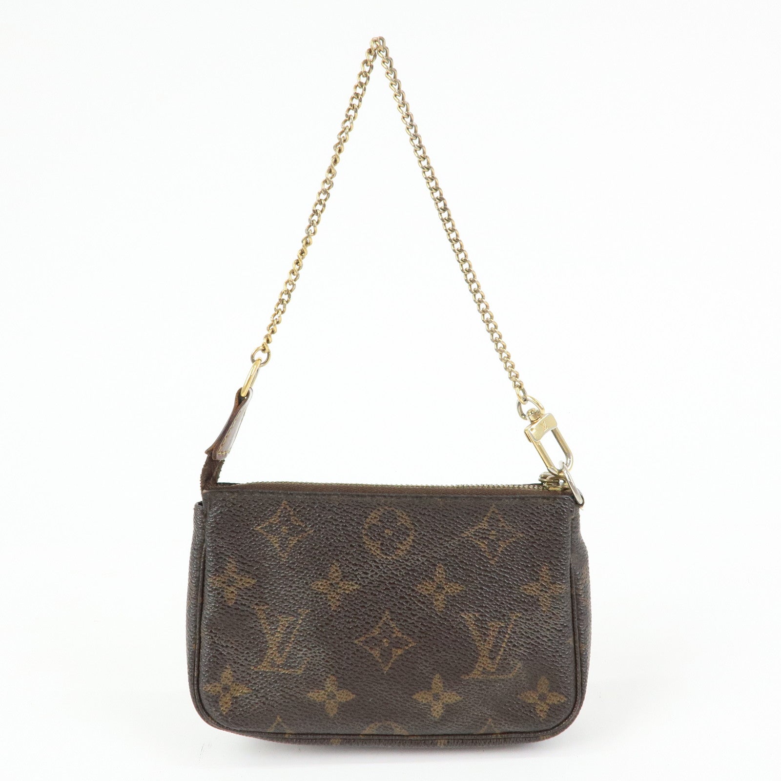 Louis Vuitton Monogram Mini Pochette Accessoires Hand Bag M58009