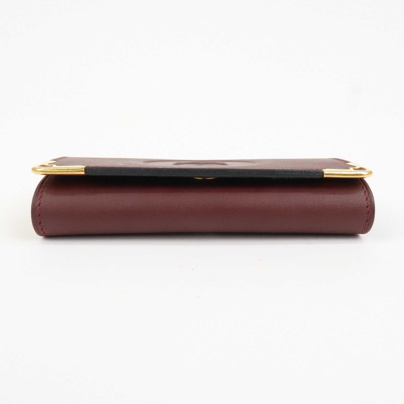 Cartier Must de Cartier Must Line Leather 4 Rings Key Case Bordeaux